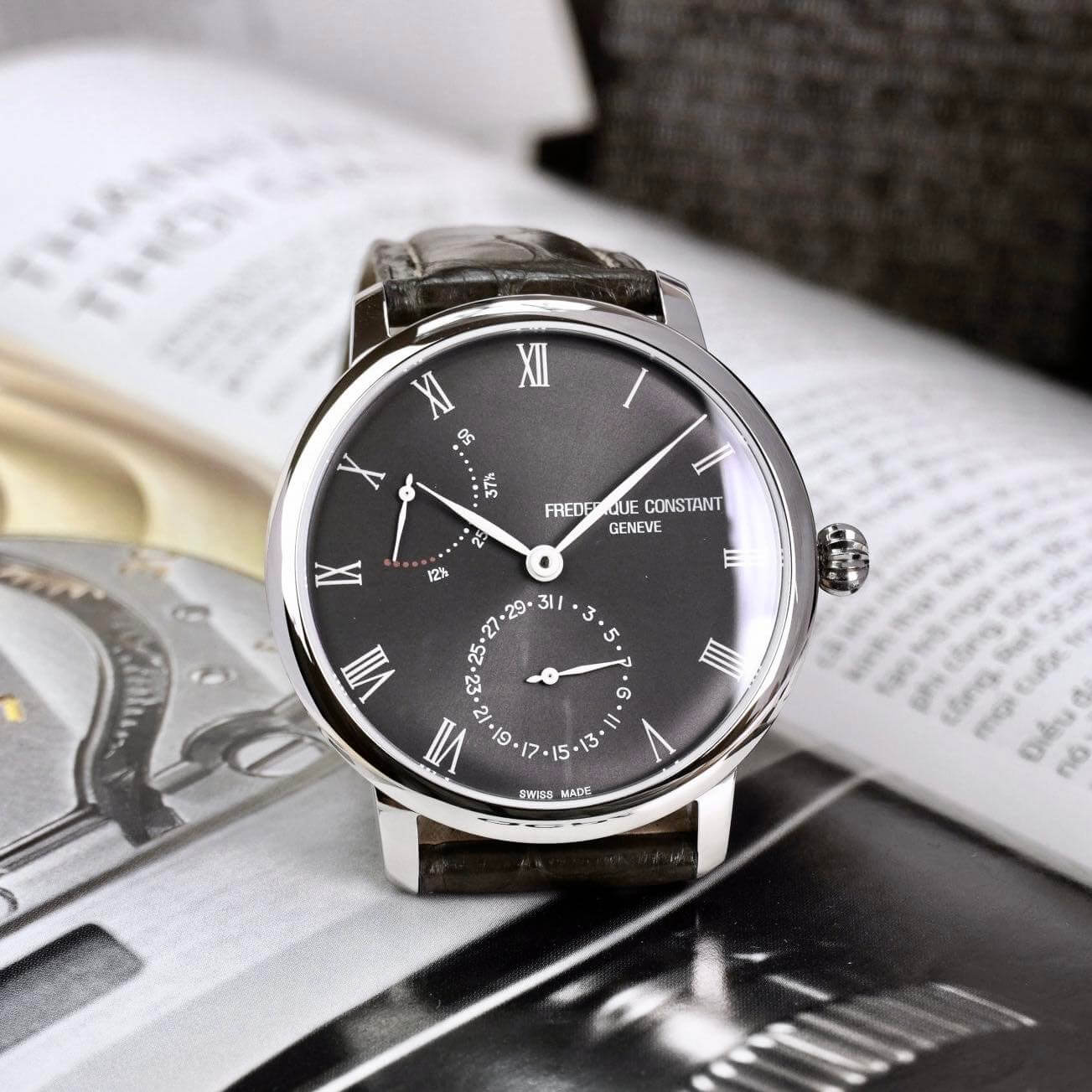 (ĐỒNG HỒ NAM) (New) Frederique Constant Slimline FC-723GR3S6 Power Watch 40mm
