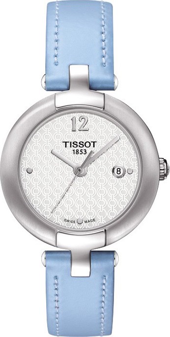 (ĐỒNG HỒ NỮ) Tissot Pinky White Dial Blue Leather Ladies Watch T0842101601702 - T084.210.16.017.02 28mm