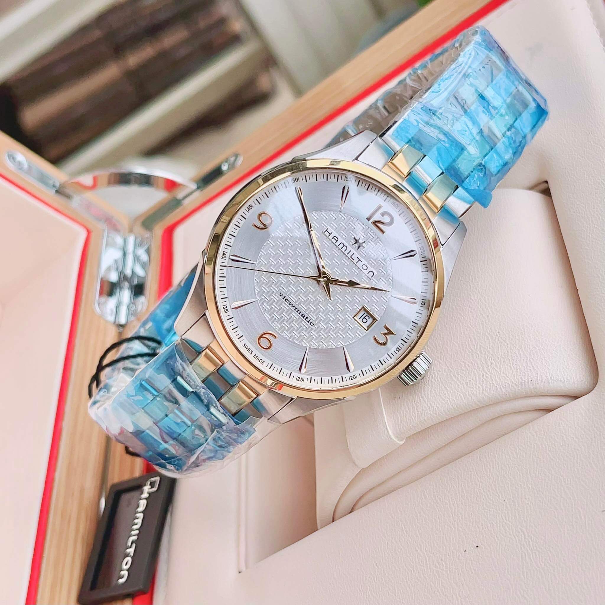 Ảnh 2 của (ĐỒNG HỒ NAM) (NEW) Hamilton Jazzmaster Viewmatic H42725151 44mm