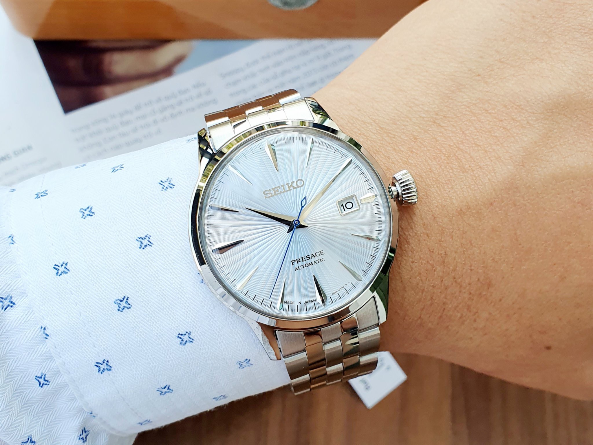 Ảnh 2 của (ĐỒNG HỒ NAM) Seiko Cocktail Automatic SRPE19J1 40.5mm