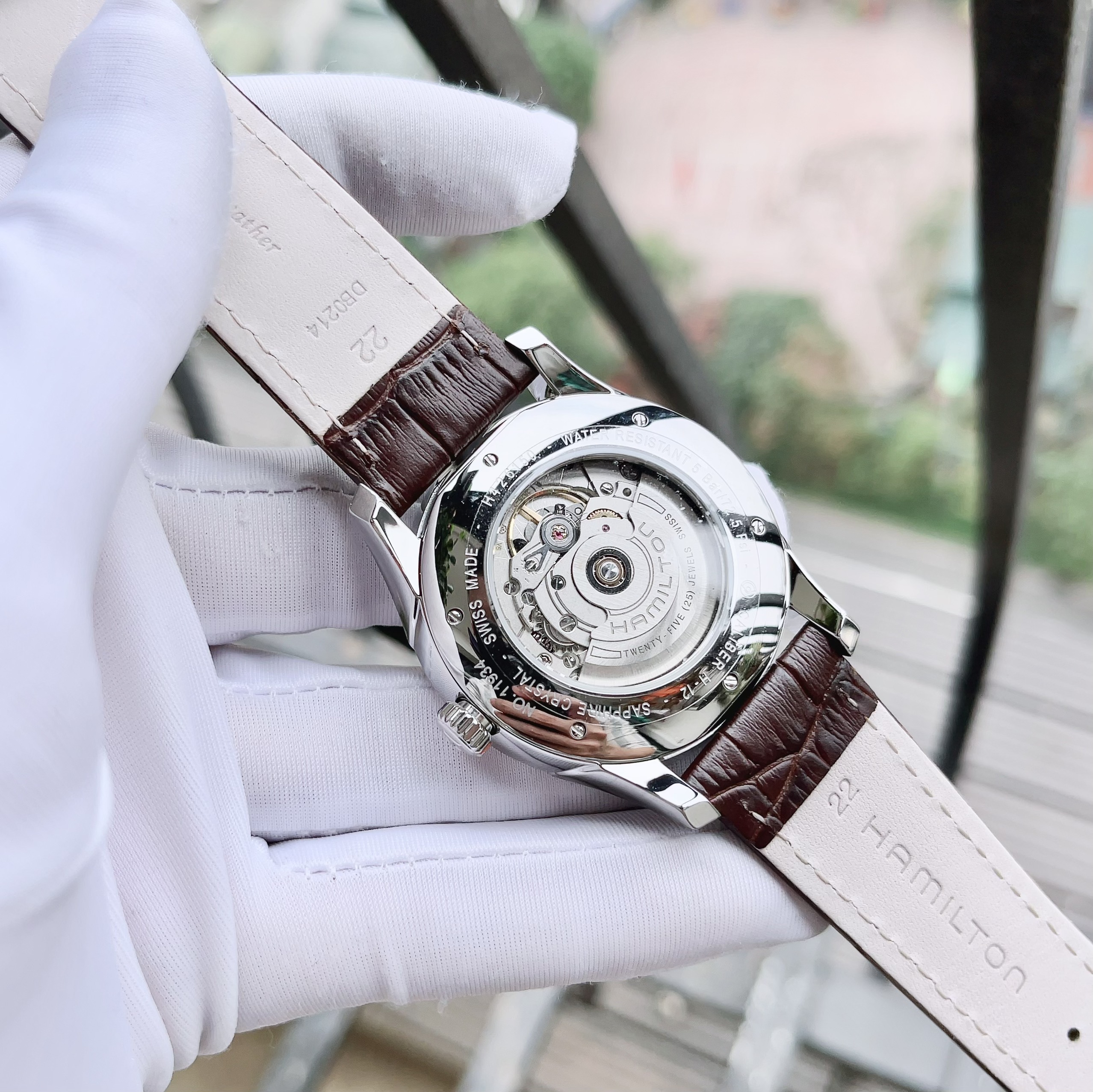 Ảnh 4 của ĐỒNG HỒ NAM Hamilton Jazzmaster Regulator Silver Dial Stainless Steel Mens H42615553