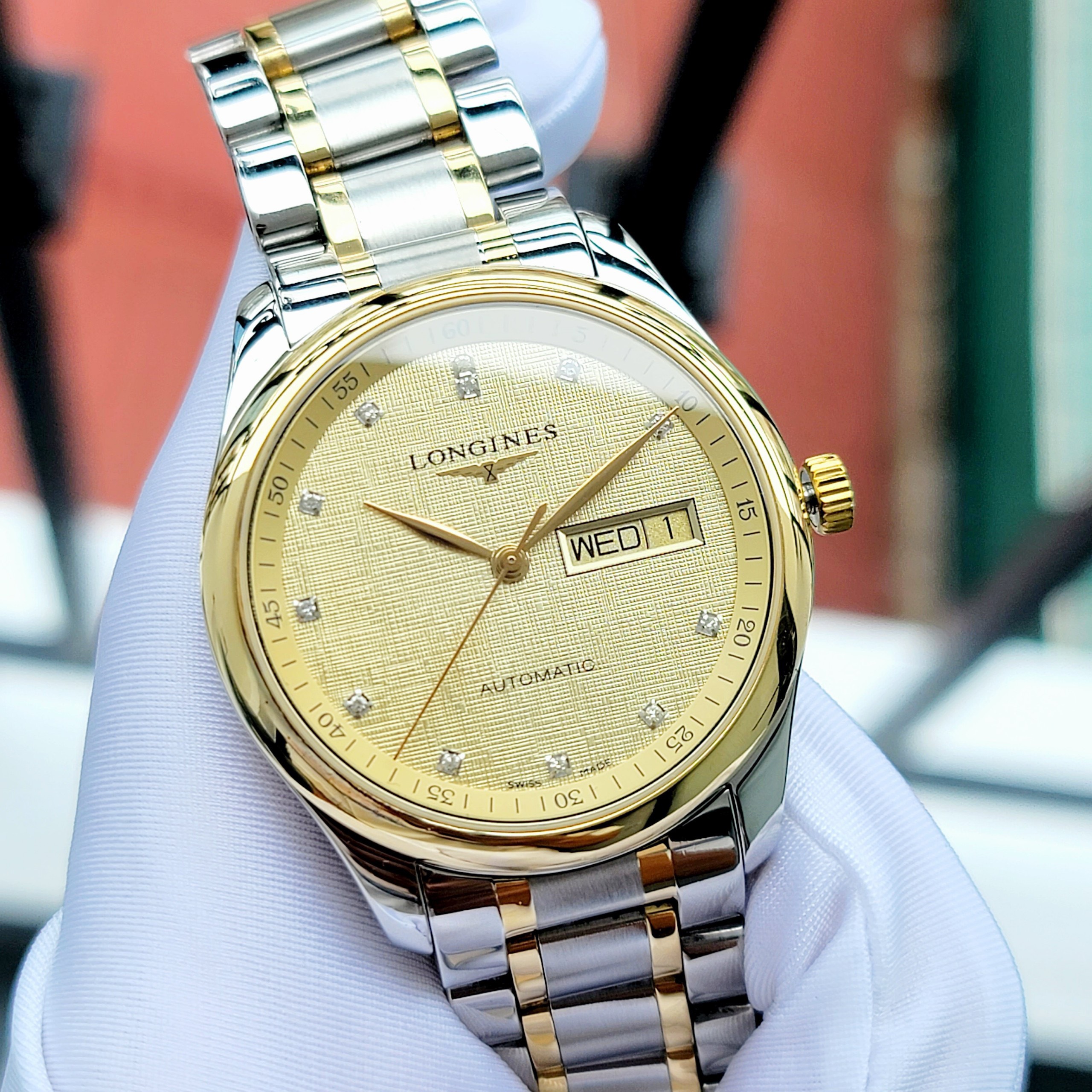 Ảnh 2 của [HÀNG LƯỚT] Đồng hồ LONGINES MASTER COLLECTION NIỀNG VÀNG 18K L2.755.5.38.7 L27555387, 38.5mm
