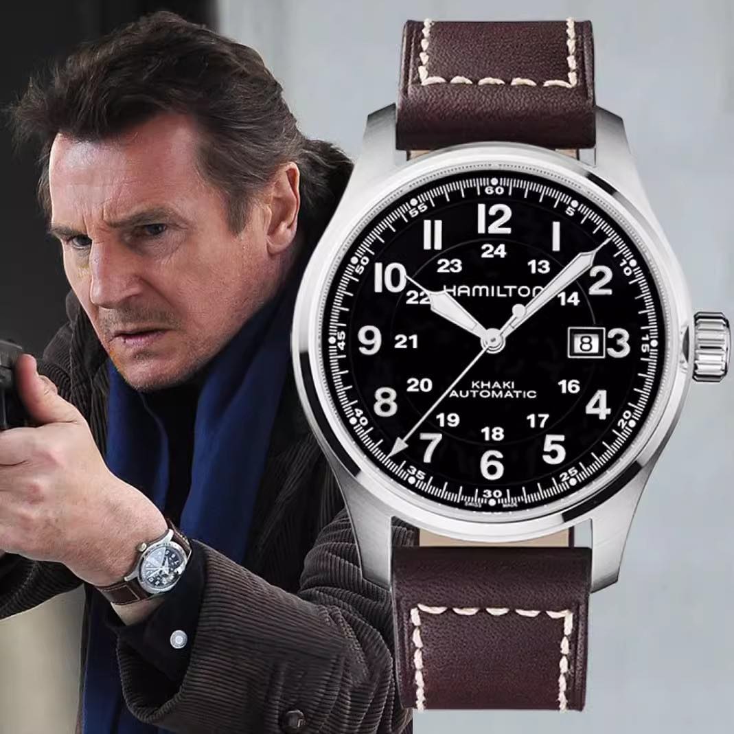 Ảnh 4 của (ĐỒNG HỒ NAM) (NEW) Hamilton Khaki Officers Automatic H70625533  44mm
