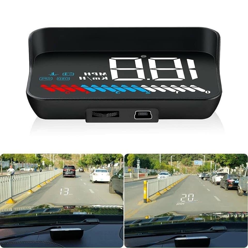 HUD M7 Báo Tốc Độ Lên Kính Lái (Bản USB)