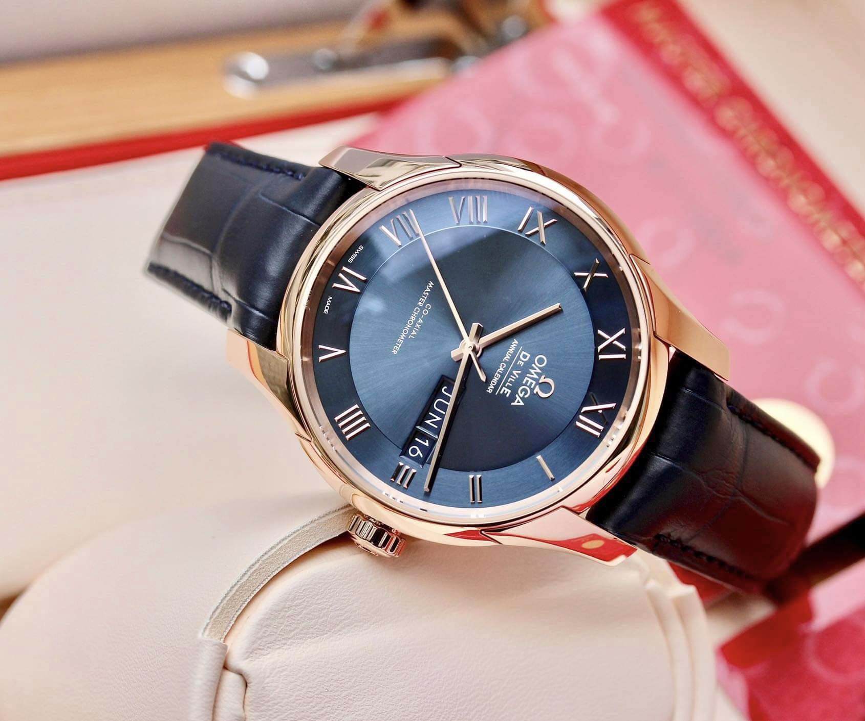 Ảnh 2 của (ĐỒNG HỒ NAM) (New) Omega Hour Vision Co-Axial Master Chronometer Annual Calendar 433.53.41.22.03.001 43353412203001 41mm