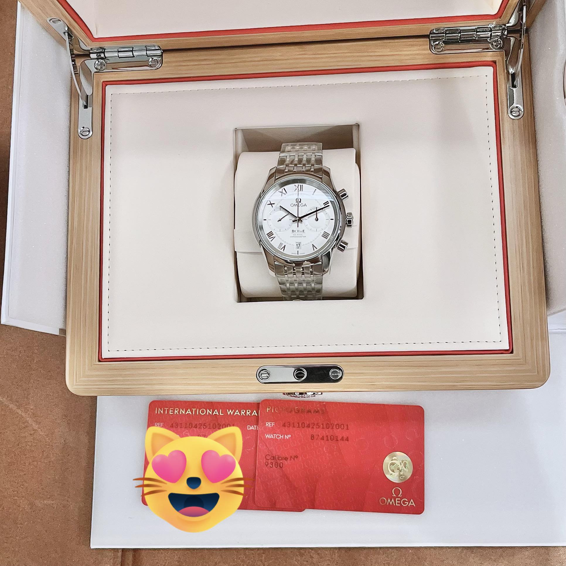 Ảnh 4 của (ĐỒNG HỒ NAM) (NEW) Omega De Ville Co-Axial Chronograph 43110425102001 431.10.42.51.02.001
