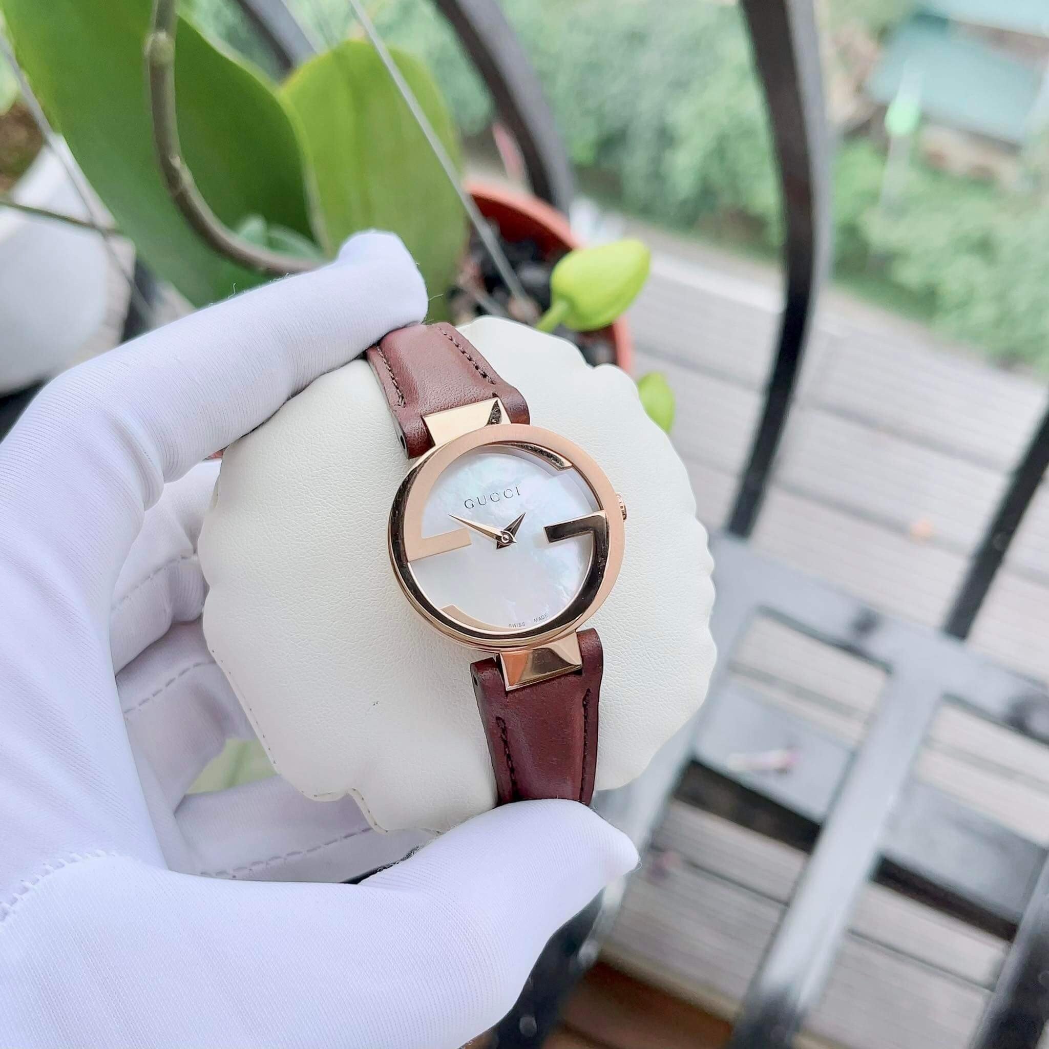 (ĐỒNG HỒ NỮ) GUCCI INTERLOCKING YA133516 29MM