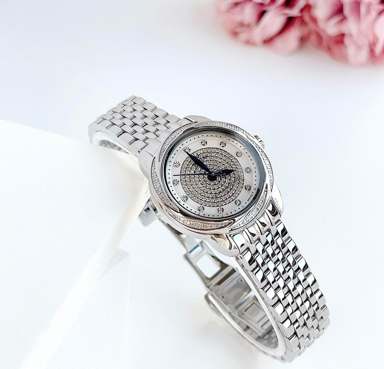 (ĐỒNG HỒ NỮ) Bulova 96R154 Precisionist Diamond Watch 31mm