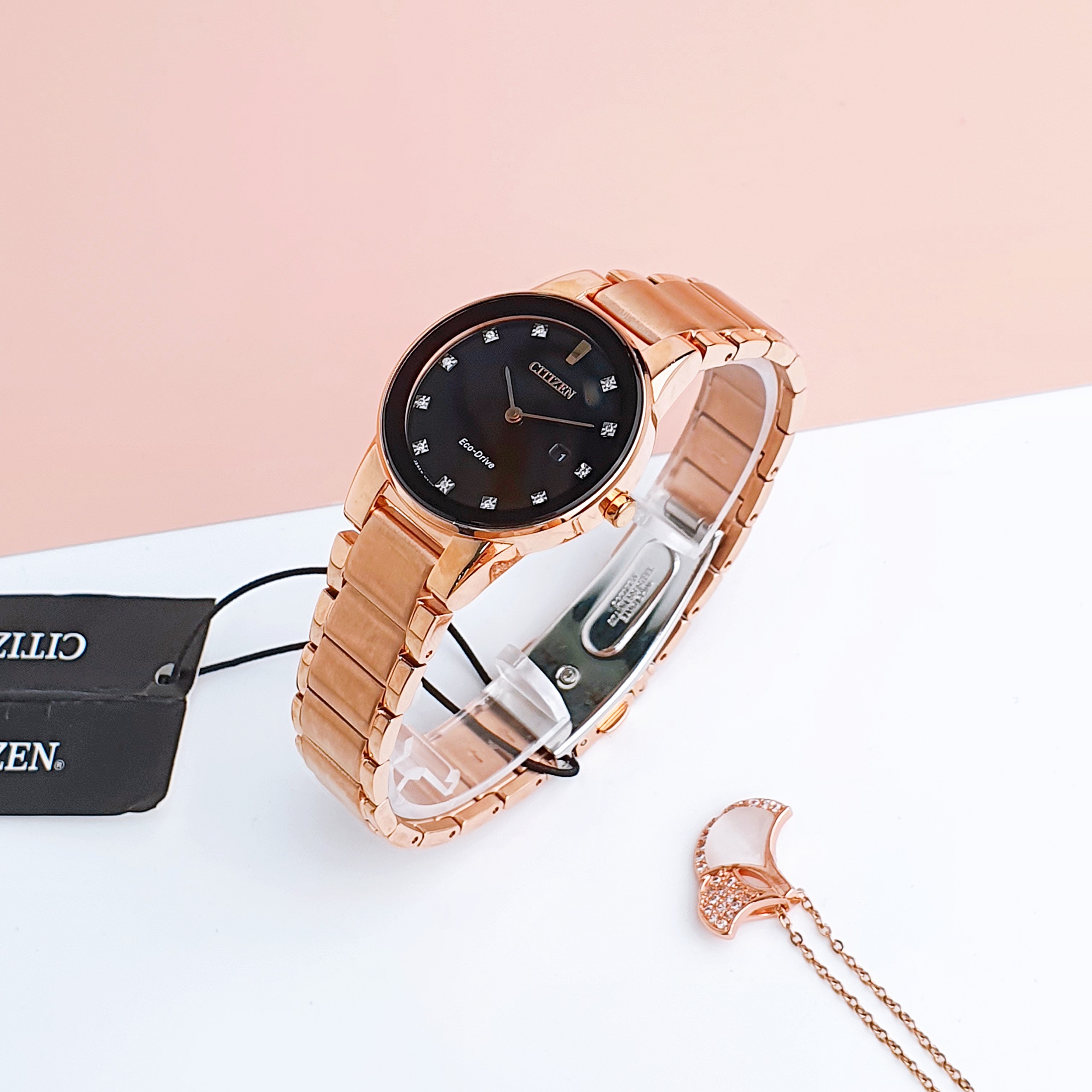 Ảnh 2 của (ĐỒNG HỒ NỮ) Citizen GA1058-59Q Axiom Black Diamond Watch