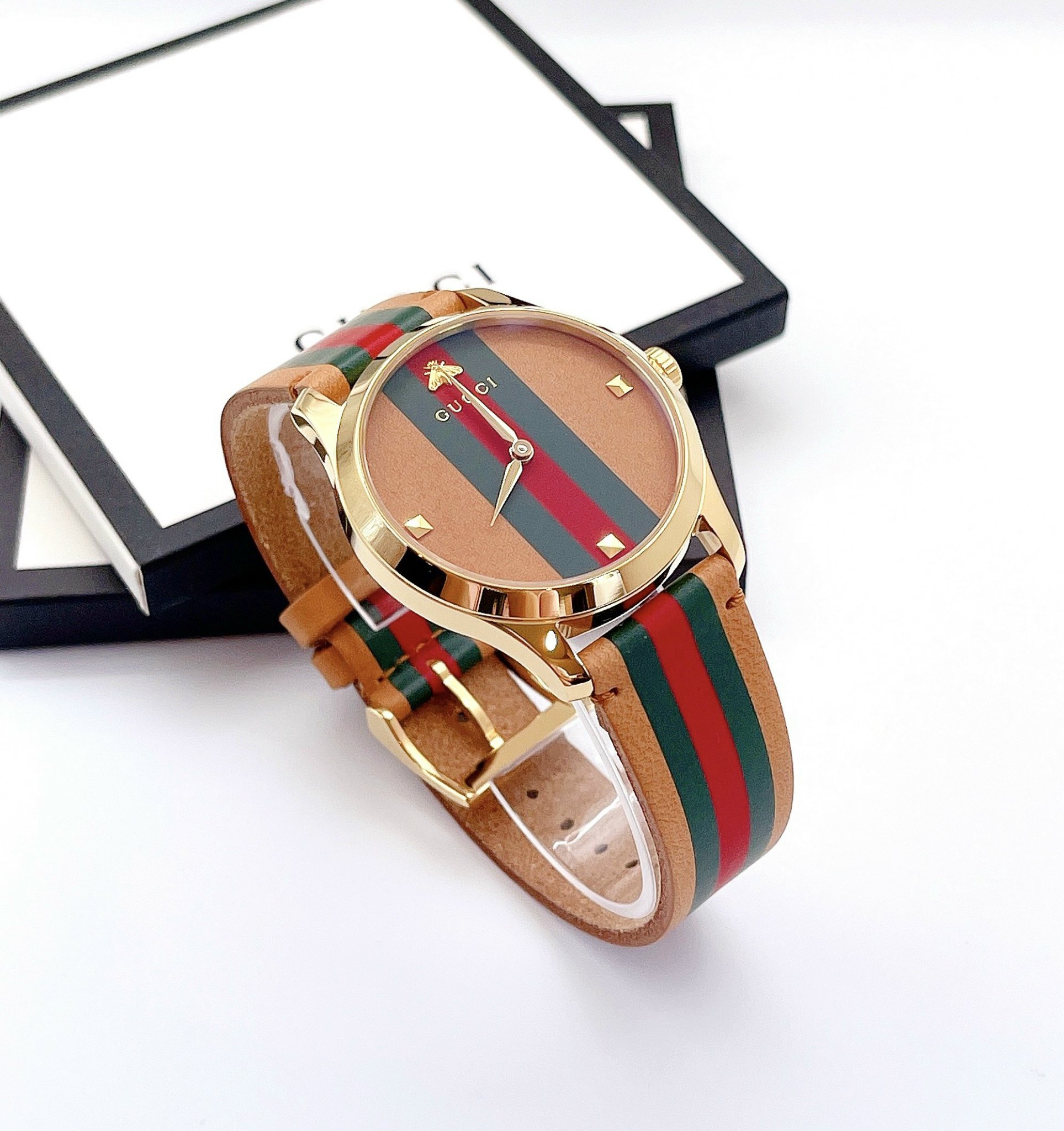 Ảnh 4 của ĐỒNG HỒ NỮ GUCCI YA1264077 G-TIMELESS UNISEX WATCH BROWN DIAL, 38MM