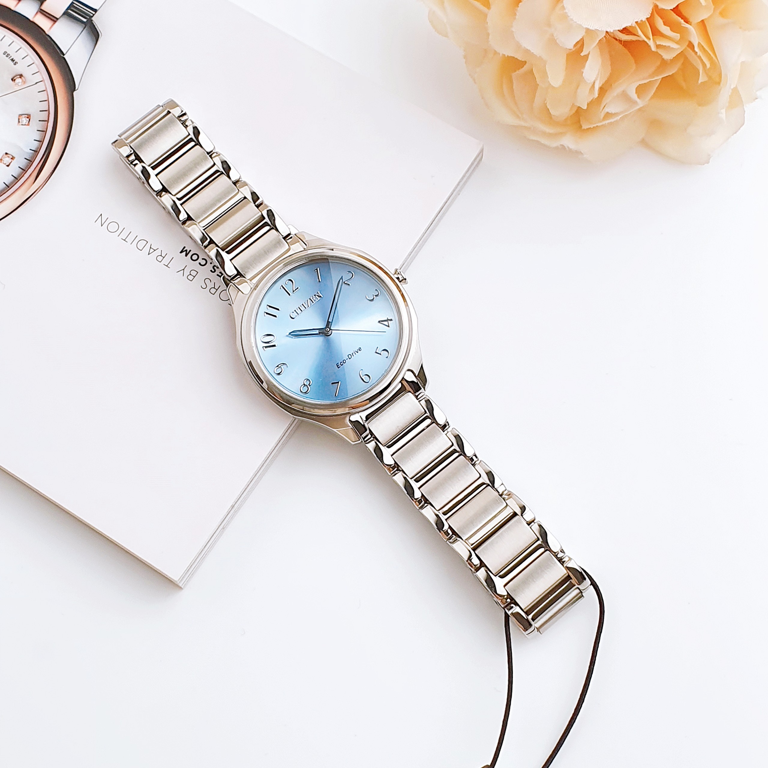 Ảnh 5 của (ĐỒNG HỒ NỮ) Citizen Eco Drive Blue Dial Eco-Drive Ladies Watch EM0750-50L ( EM075050L )