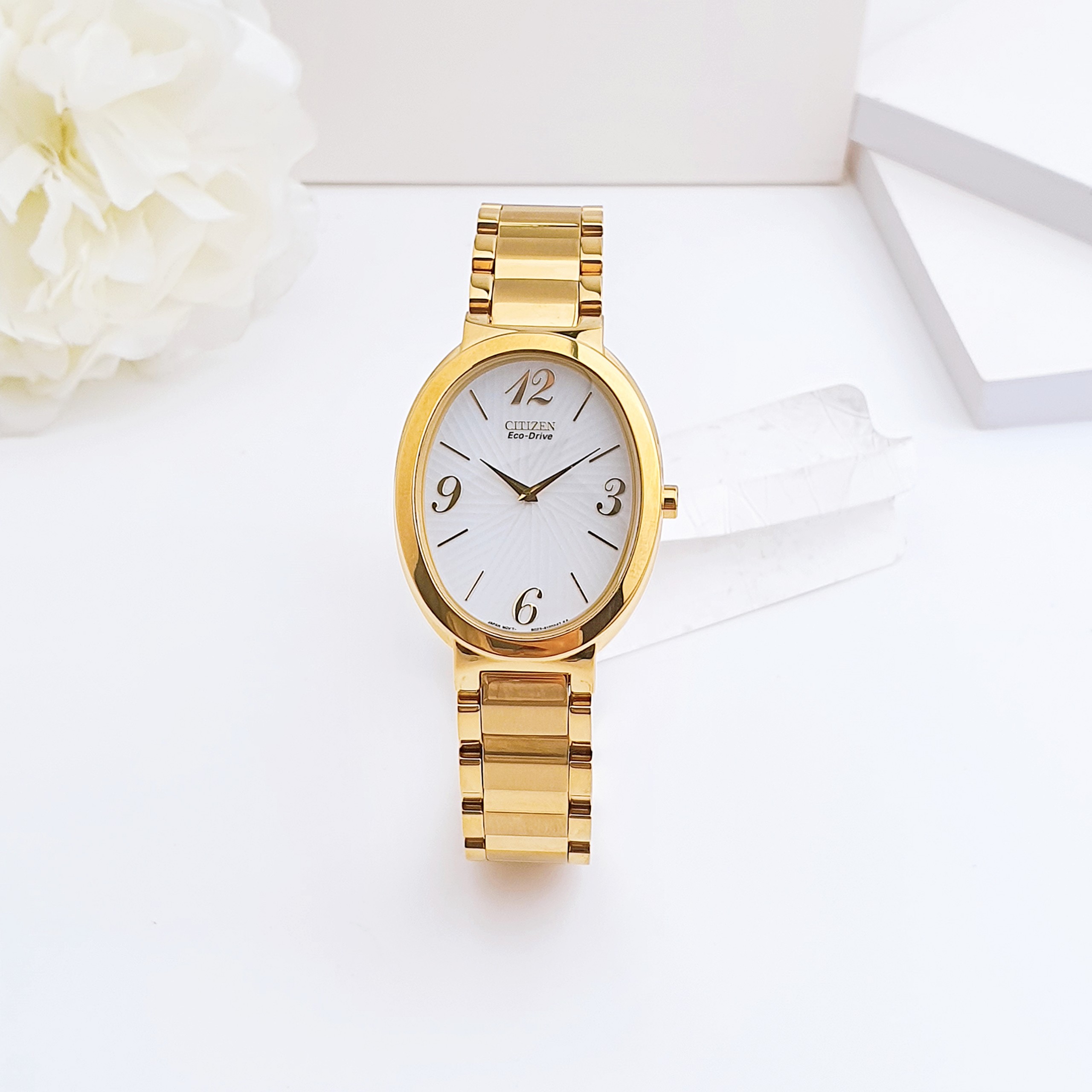Ảnh 2 của (ĐỒNG HỒ NỮ) CITIZEN Eco Drive Silver Dial Stainless Steel Women's Watch EX1232-50A