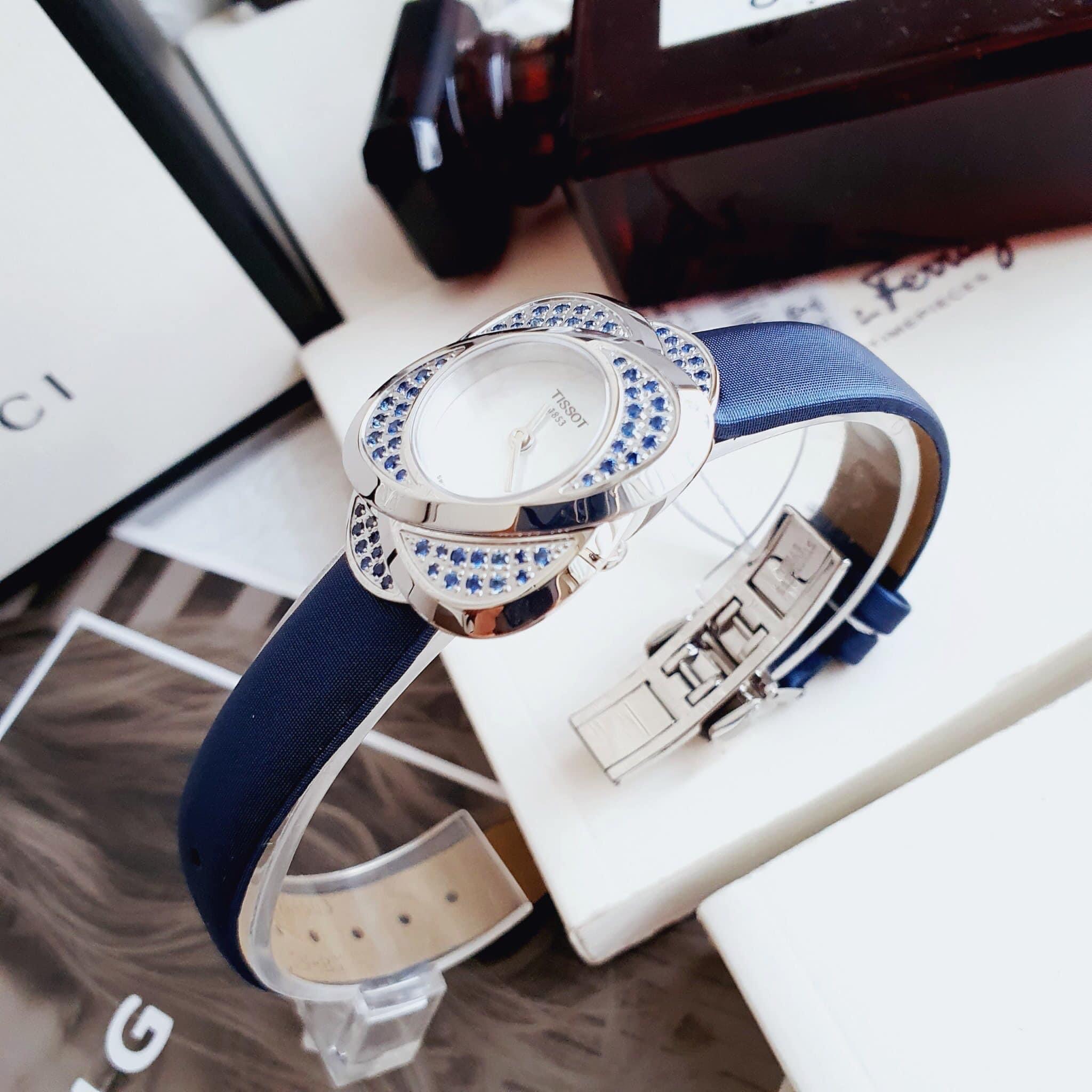Ảnh 5 của (ĐỒNG HỒ NỮ) Tissot T-Trend T03.1.235.80 (T03123580 ) Blue Sapphire Watch 30mm