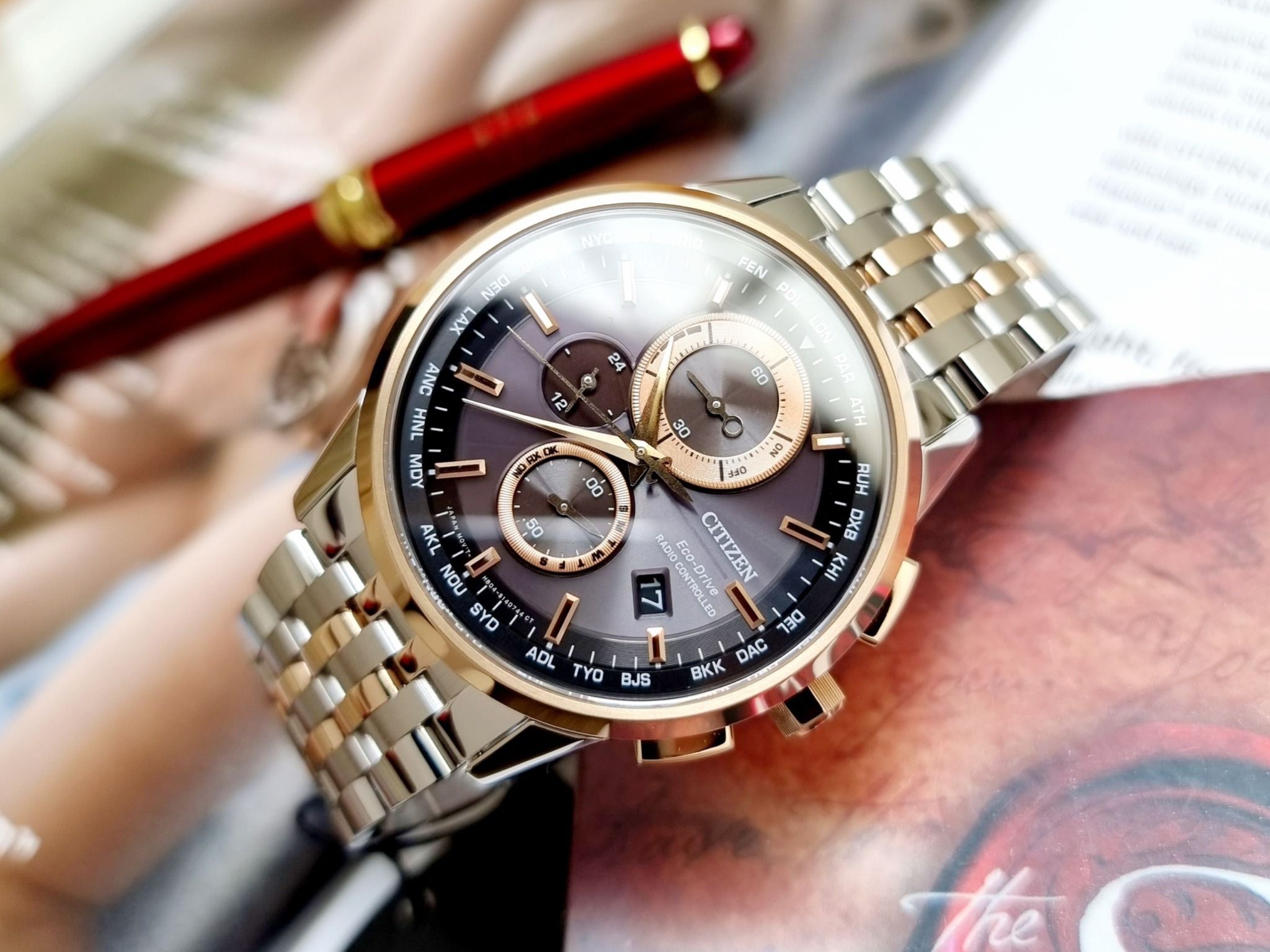 Ảnh 5 của (ĐỒNG HỒ NAM) Citizen Eco-Drive AT8116-65E Radio Controlled