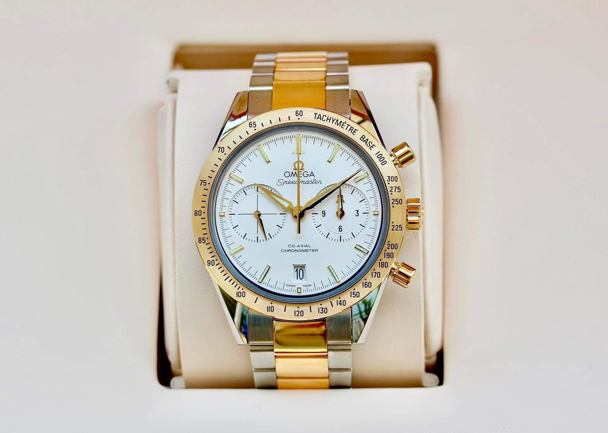 (ĐỒNG HỒ NAM) (New) OMEGA Speedmaster Co-Axial Chronograph 18k Yellow gold 331.20.42.51.02.001 41.5 mm