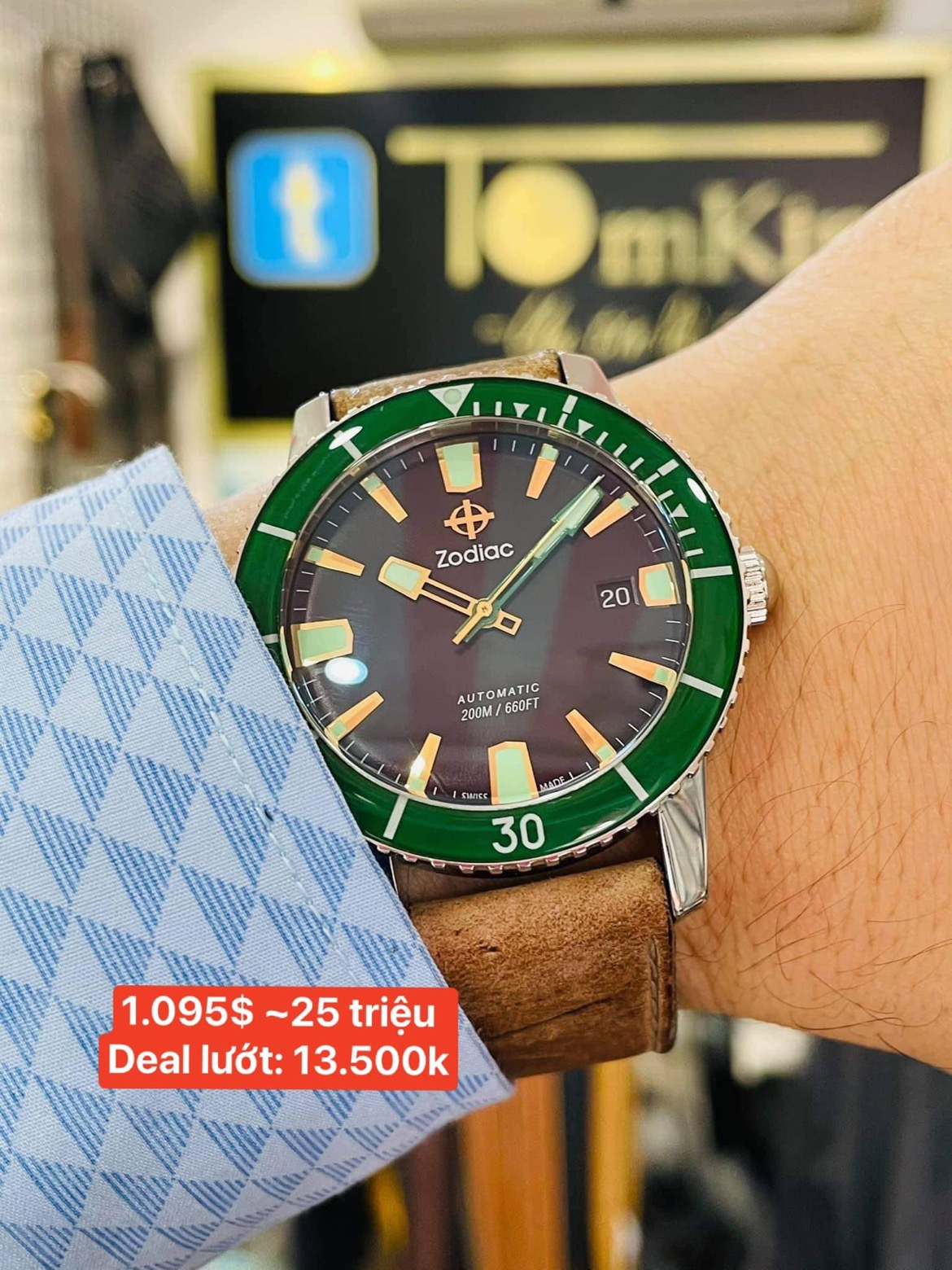 [Hàng hiếm] Zodiac SuperSea Wolf 40mm rất cuốn hút hơn 1.000$