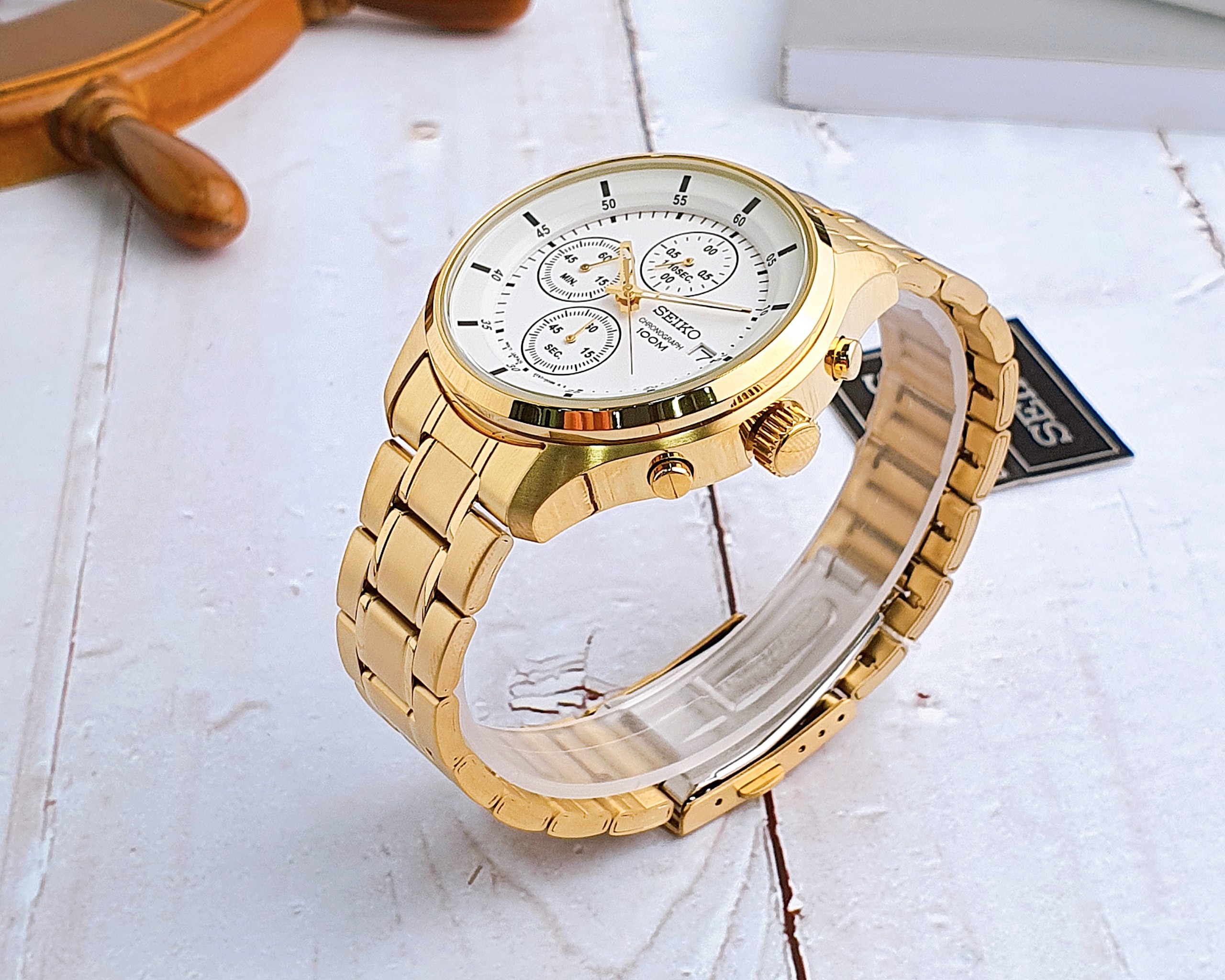 Ảnh 6 của (ĐỒNG HỒ NAM) Seiko Quartz SRL034P1 White Dial 42mm