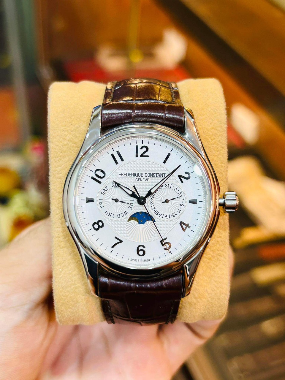 (HÀNG LƯỚT) ĐỒNG HỒ NAM LƯỚT Frederique Constant FC-365RM5B6 Runabout Moonphase, 40MM