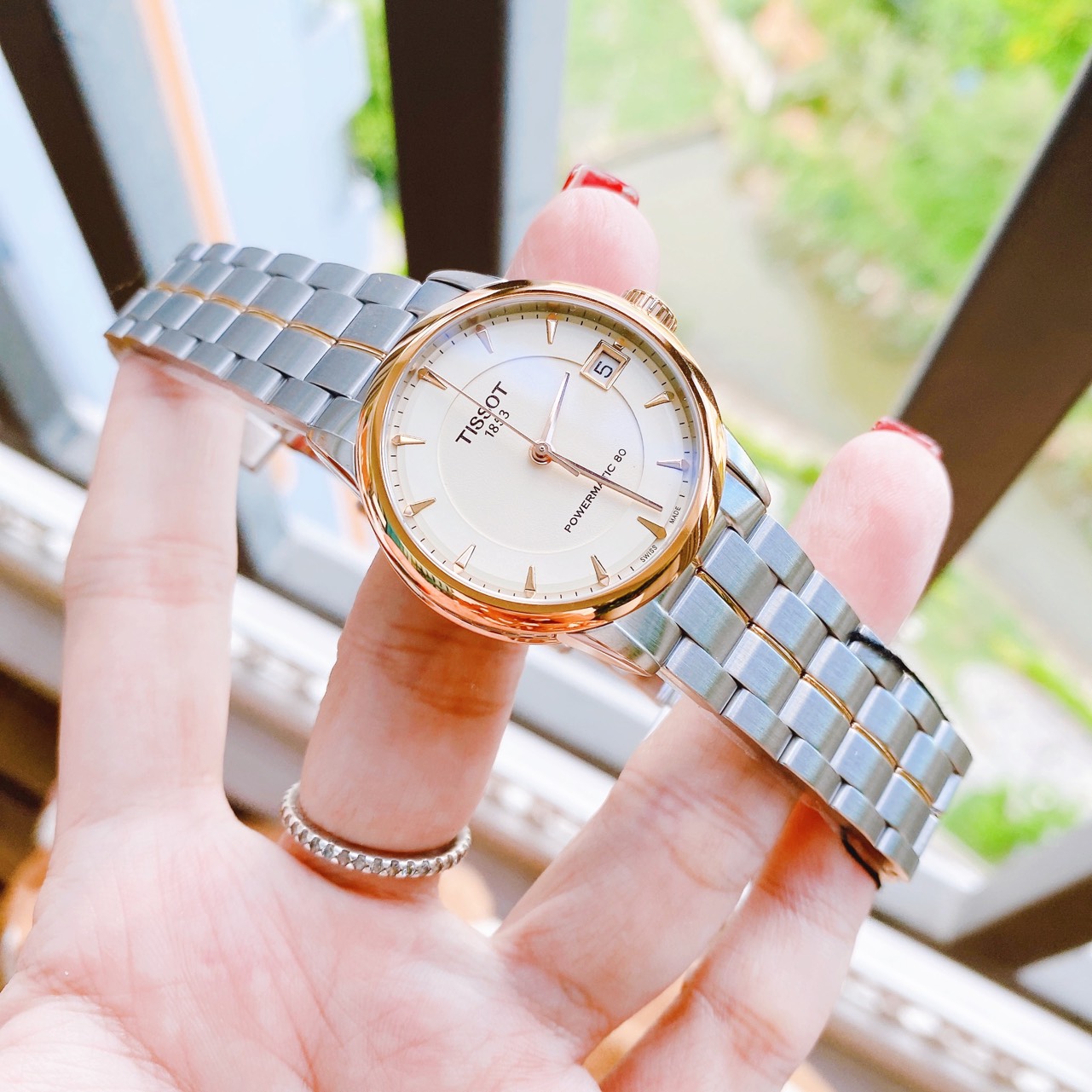 (ĐỒNG HỒ NỮ) Tissot Automatic T086.207.22.261.01 Luxury Demi Rose Lady 33mm
