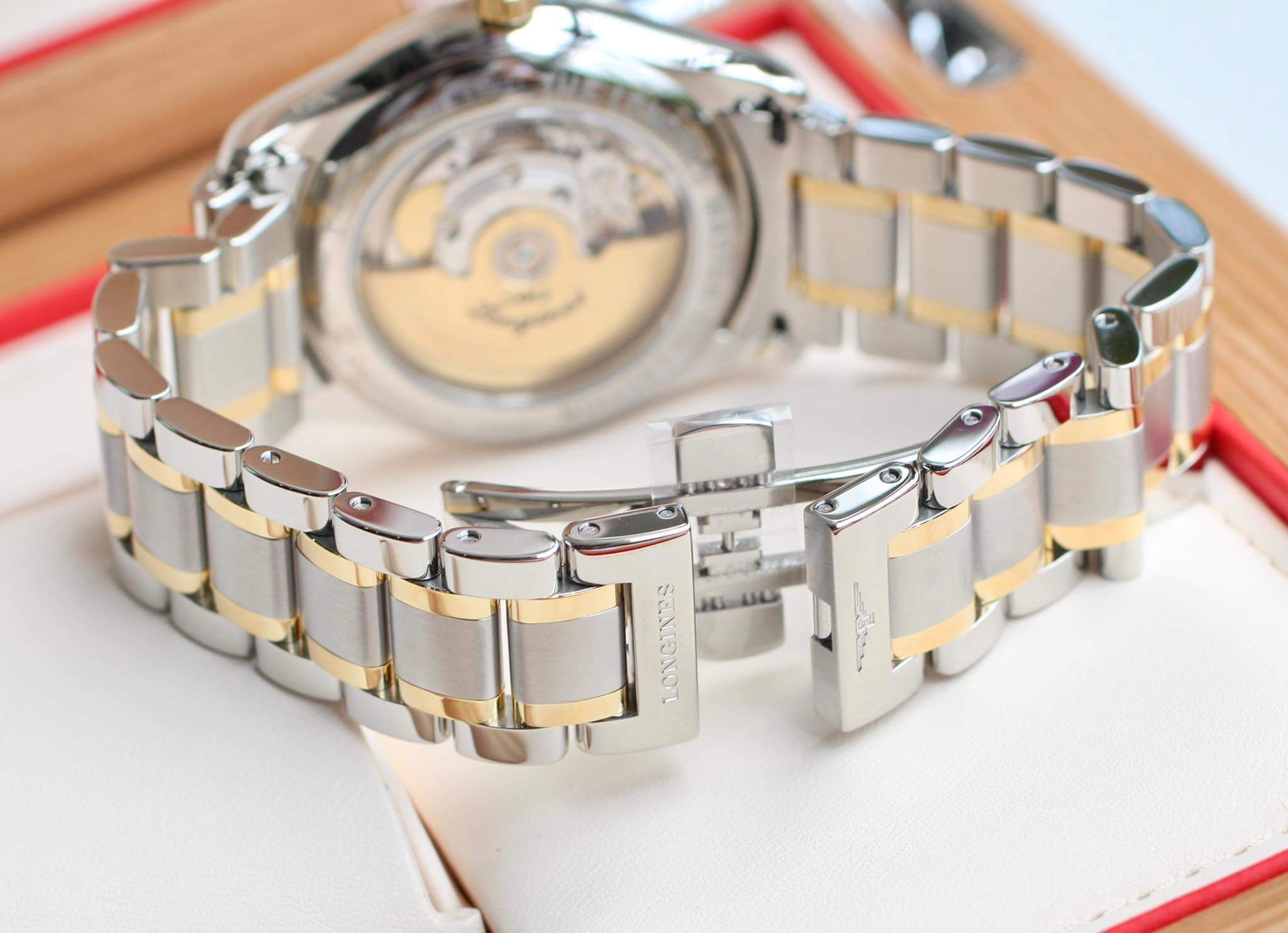 Ảnh 4 của (ĐỒNG HỒ NAM) (New)  Longines Master Collection L2.755.5.37.7 (L27555377 )18k gold diamond 38.5mm