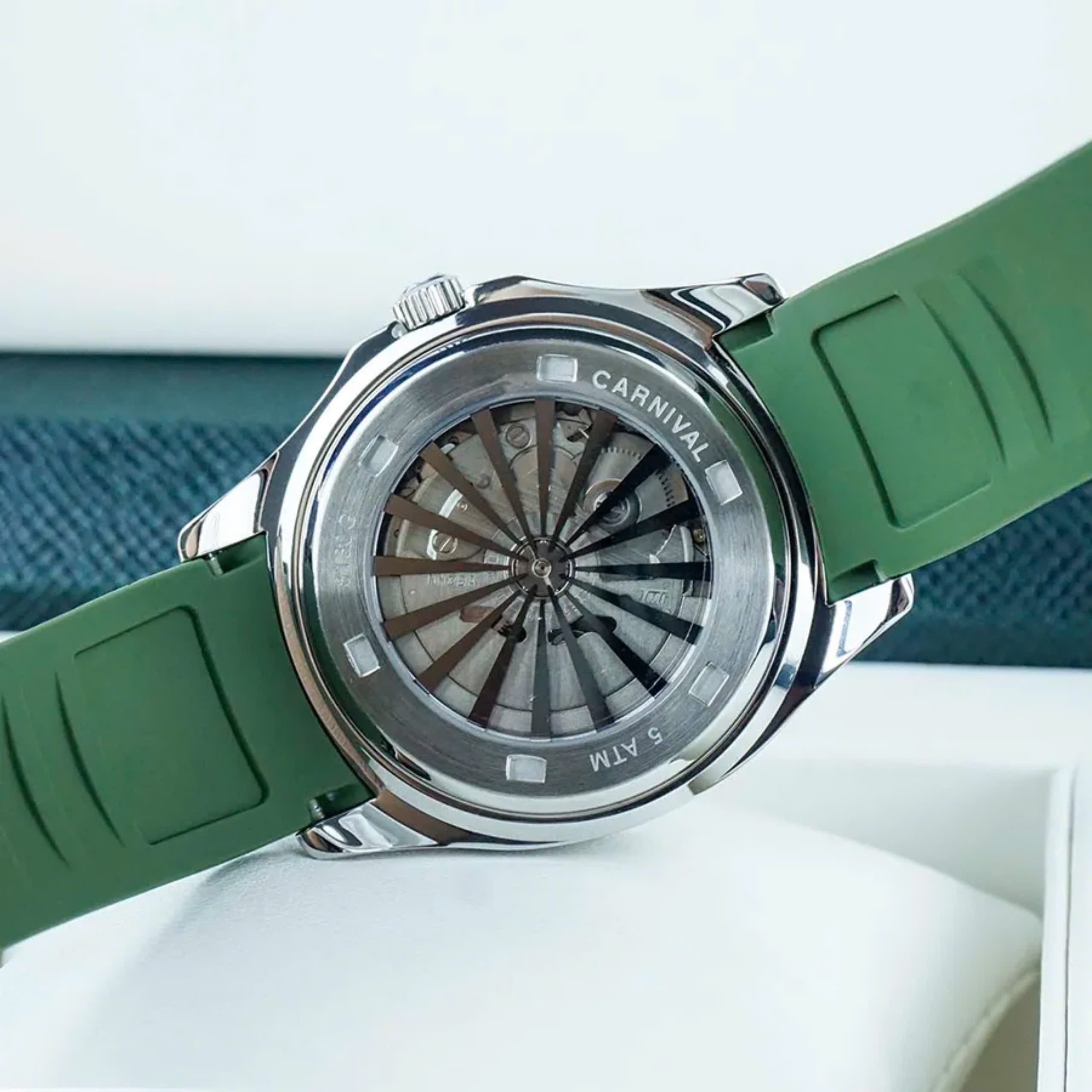 Ảnh 6 của (ĐỒNG HỒ NAM) Carnival 8130G-VT-DCS-XL ( 8130GVTDCSXL ) (New 2024) Automatic 40mm