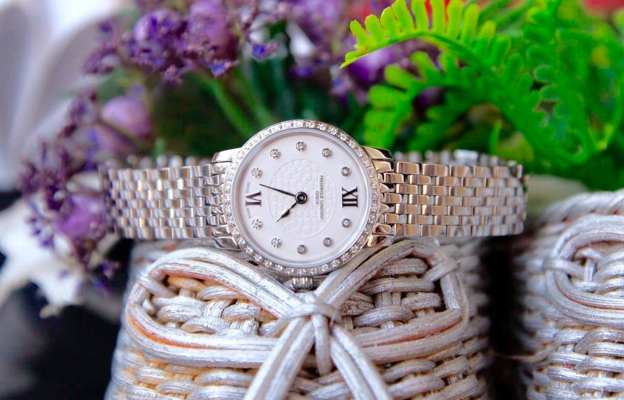 Ảnh 3 của (ĐỒNG HỒ NỮ) Frederique Constant Slimline Diamond White Dial Silver Tone FC-200WHDSD6B ( FC200WHDSD6B ) ( 200WHDSD6B ) 25mm