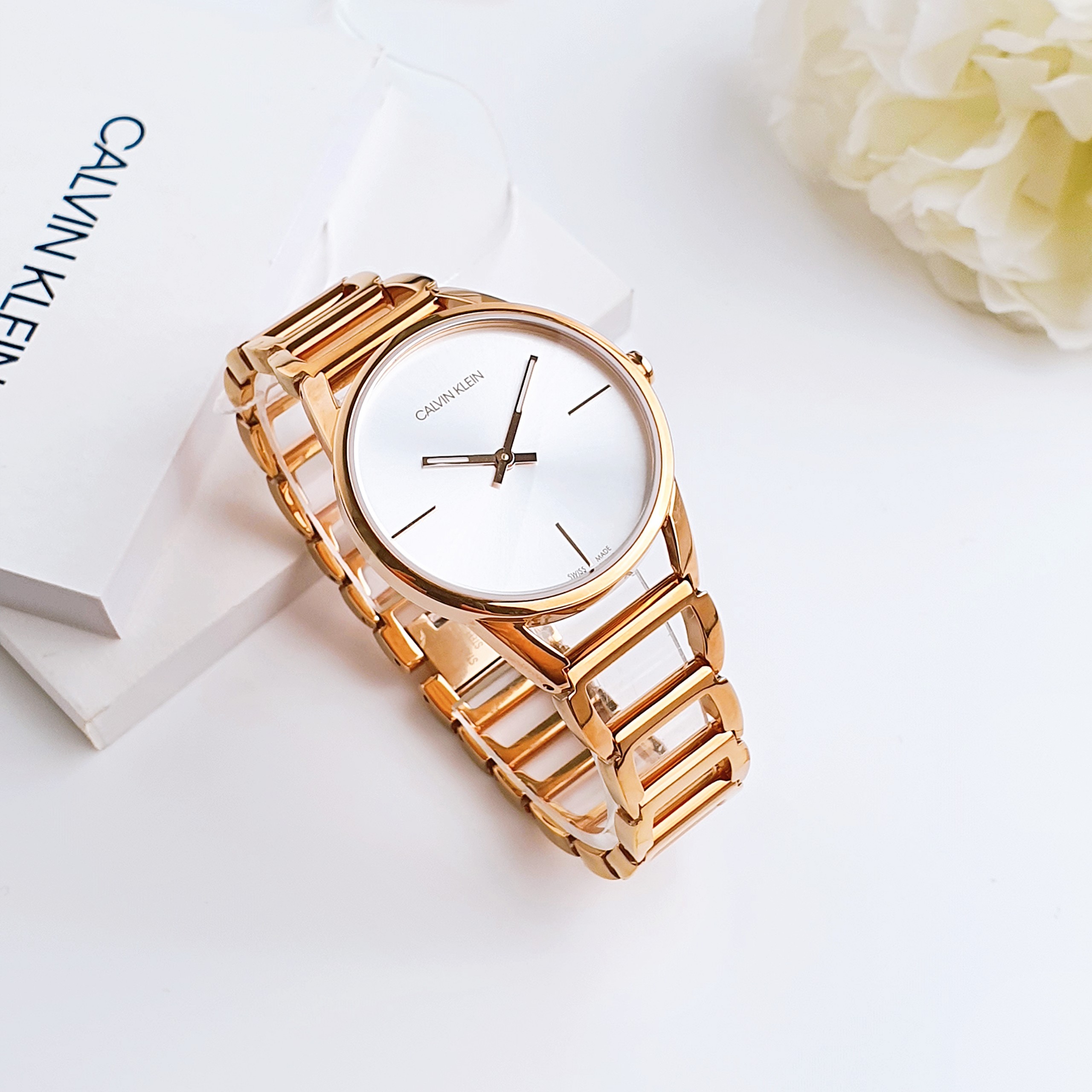 (ĐỒNG HỒ NỮ) CALVIN KLEIN STATELY K3G23626 33mm
