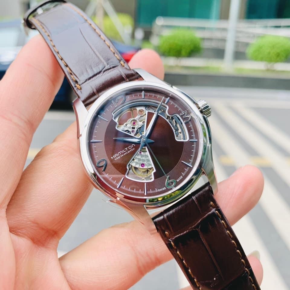 Ảnh 3 của Hamilton Jazzmaster OpenHeart Marron - H32565595