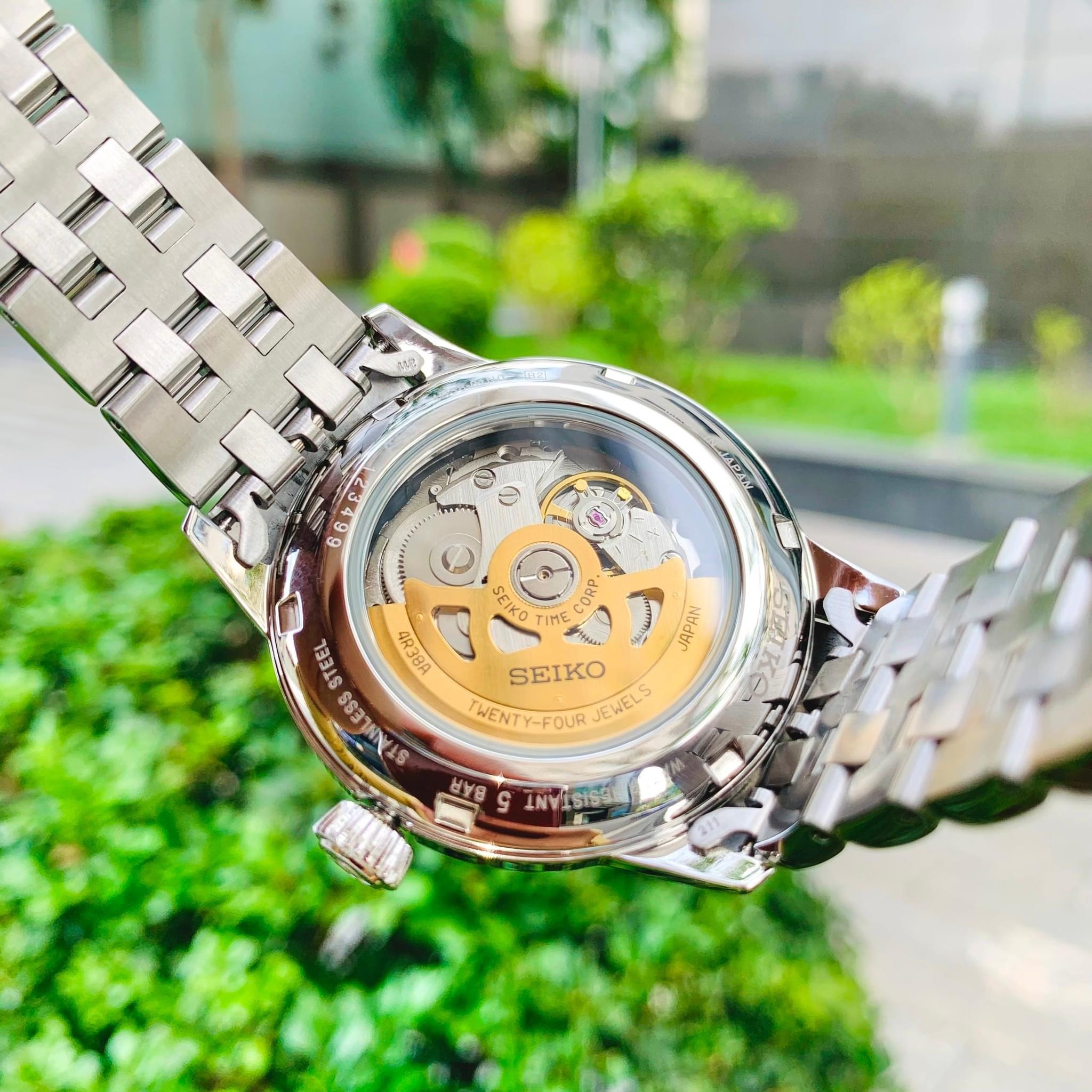 Ảnh 5 của (ĐỒNG HỒ NAM) Seiko Presage Cocktail BLUE ACAPULCO Open Heart SSA439J1 Made In Japan- SARY199