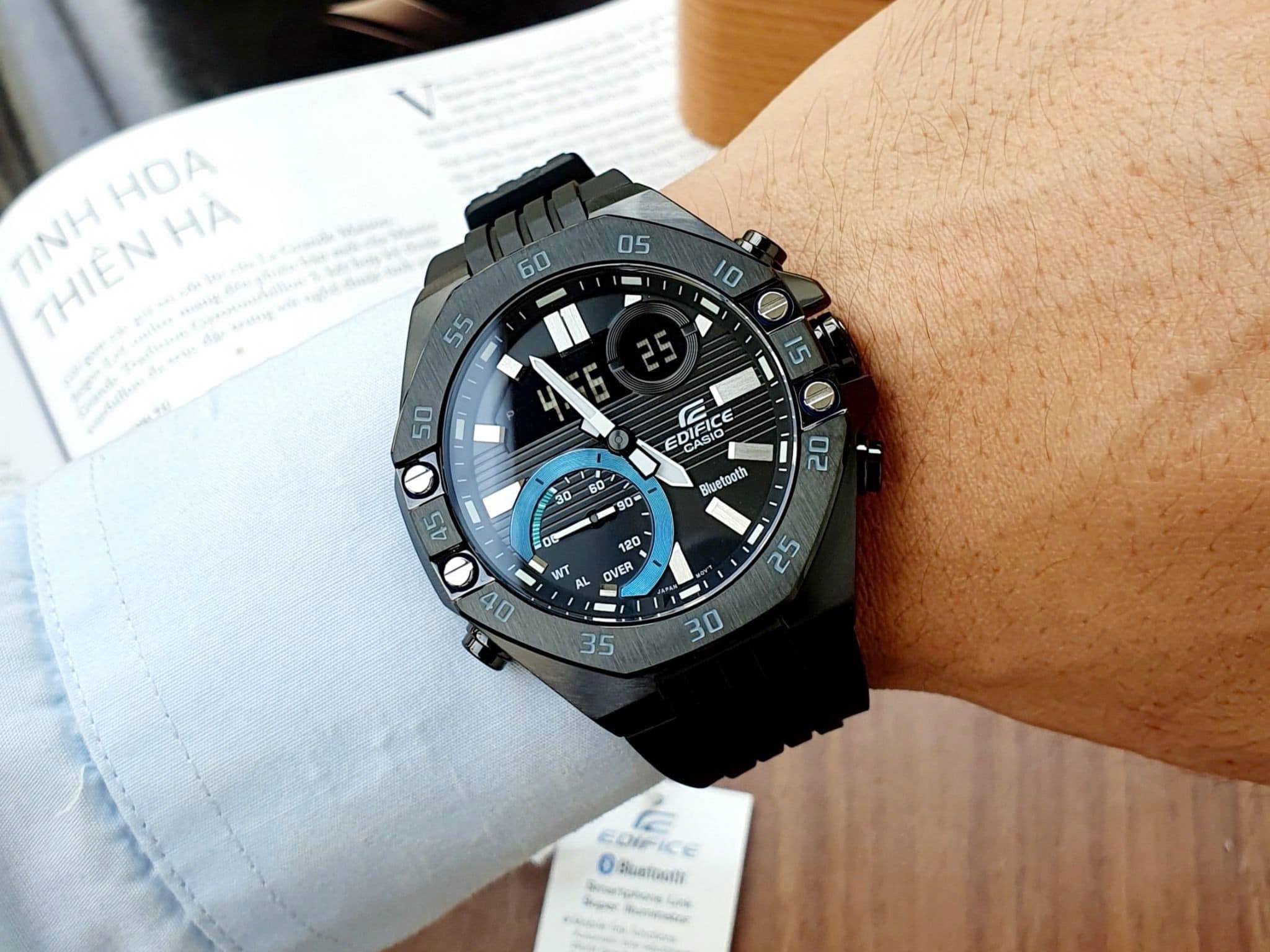 Ảnh 2 của (ĐỒNG HỒ NAM) Casio Edifice ECB-10PB-1ADF ( ECB10PB1ADF )