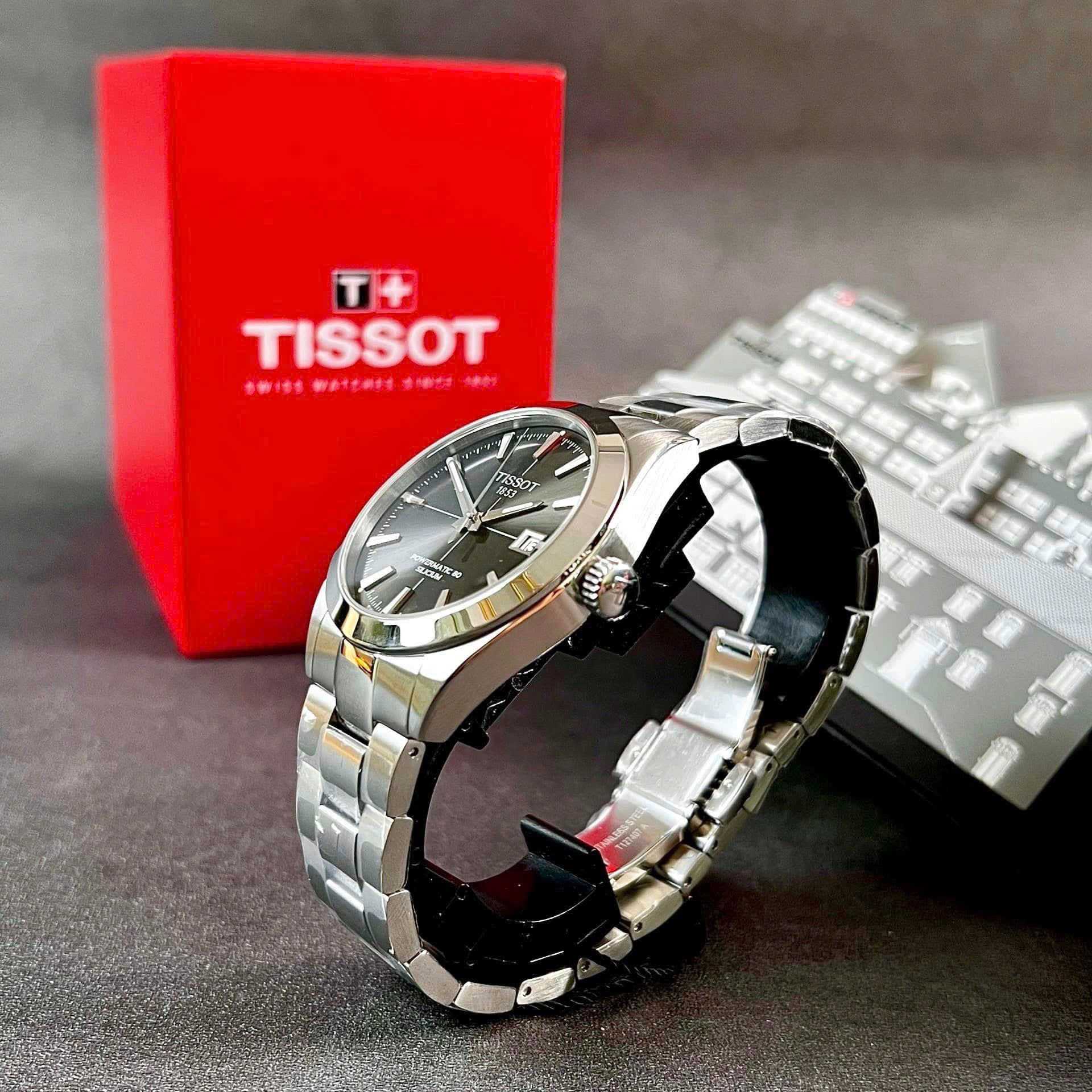 Ảnh 5 của (ĐỒNG HỒ NAM) Tissot Automatic Gentleman Powermatic 80 Silicium T127.407.11.061.01 ( T1274071106101 ) 40mm