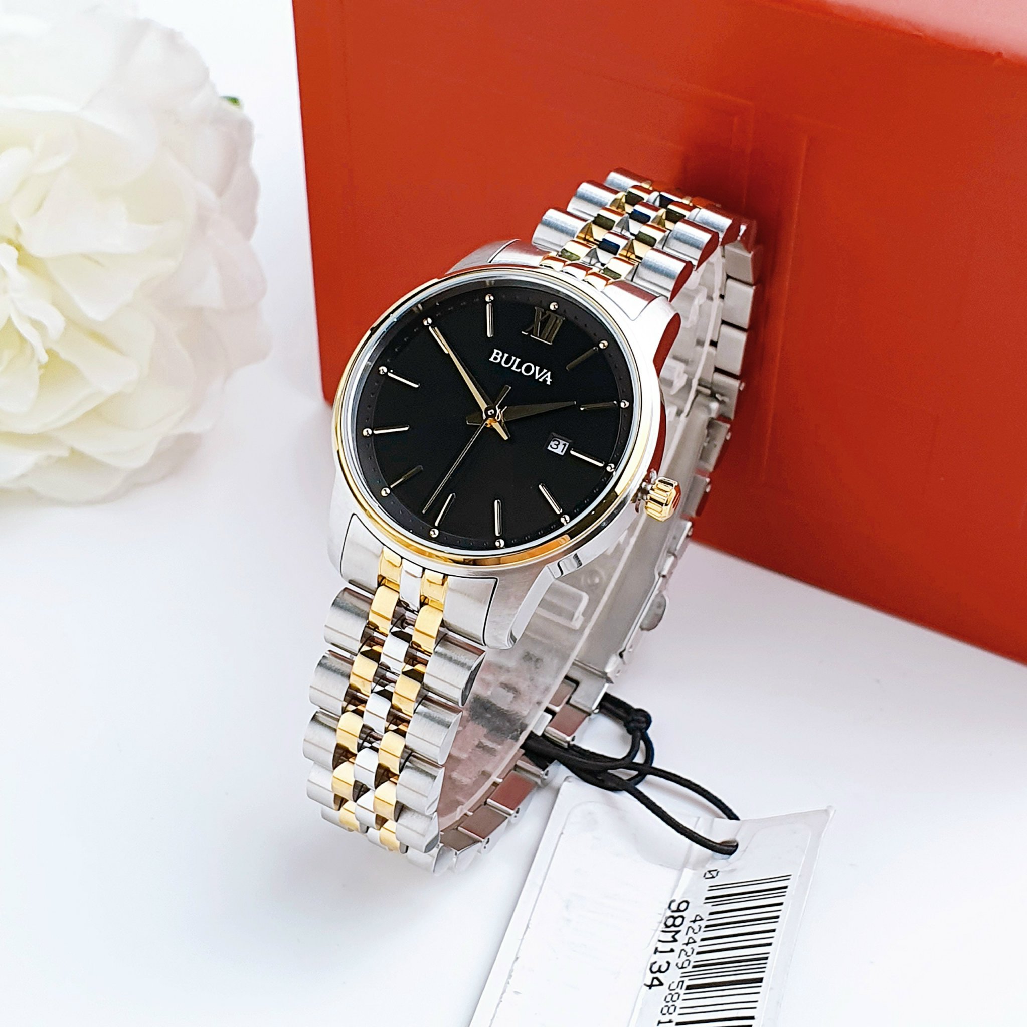 (ĐỒNG HỒ NỮ) BULOVA Women's Two-Tone Stainless Steel Bracelet Watch - 98M134