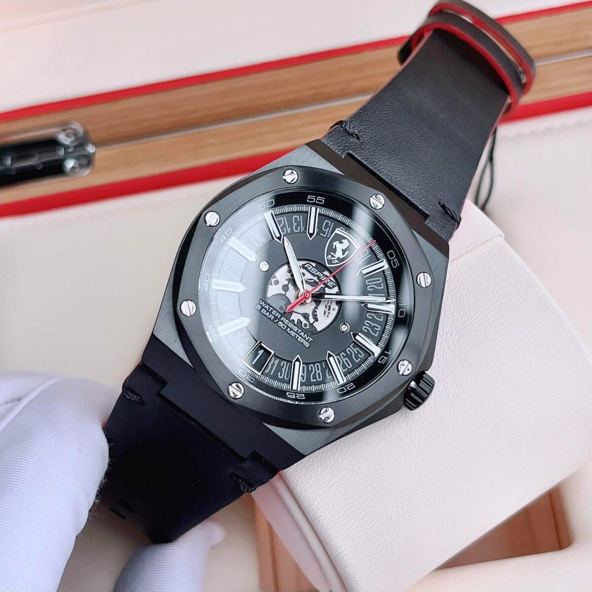 (ĐỒNG HỒ NAM) Scuderia Ferrari Men 0830845 Aspire 44mm Quartz Watch