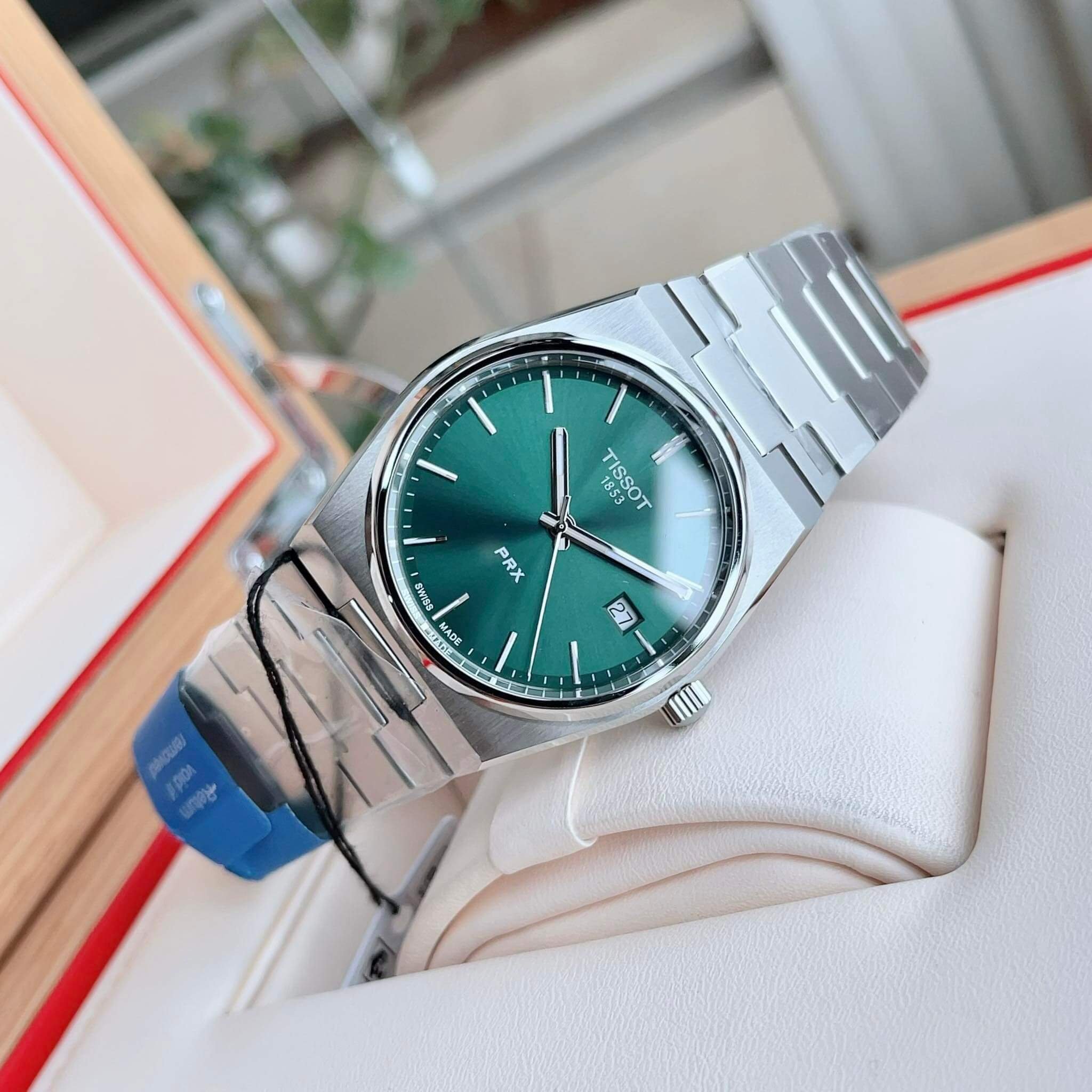 Ảnh 3 của ĐỒNG HỒ NAM Tissot PRX T-Classic Quartz Green Dial Men Watch T1374101109100