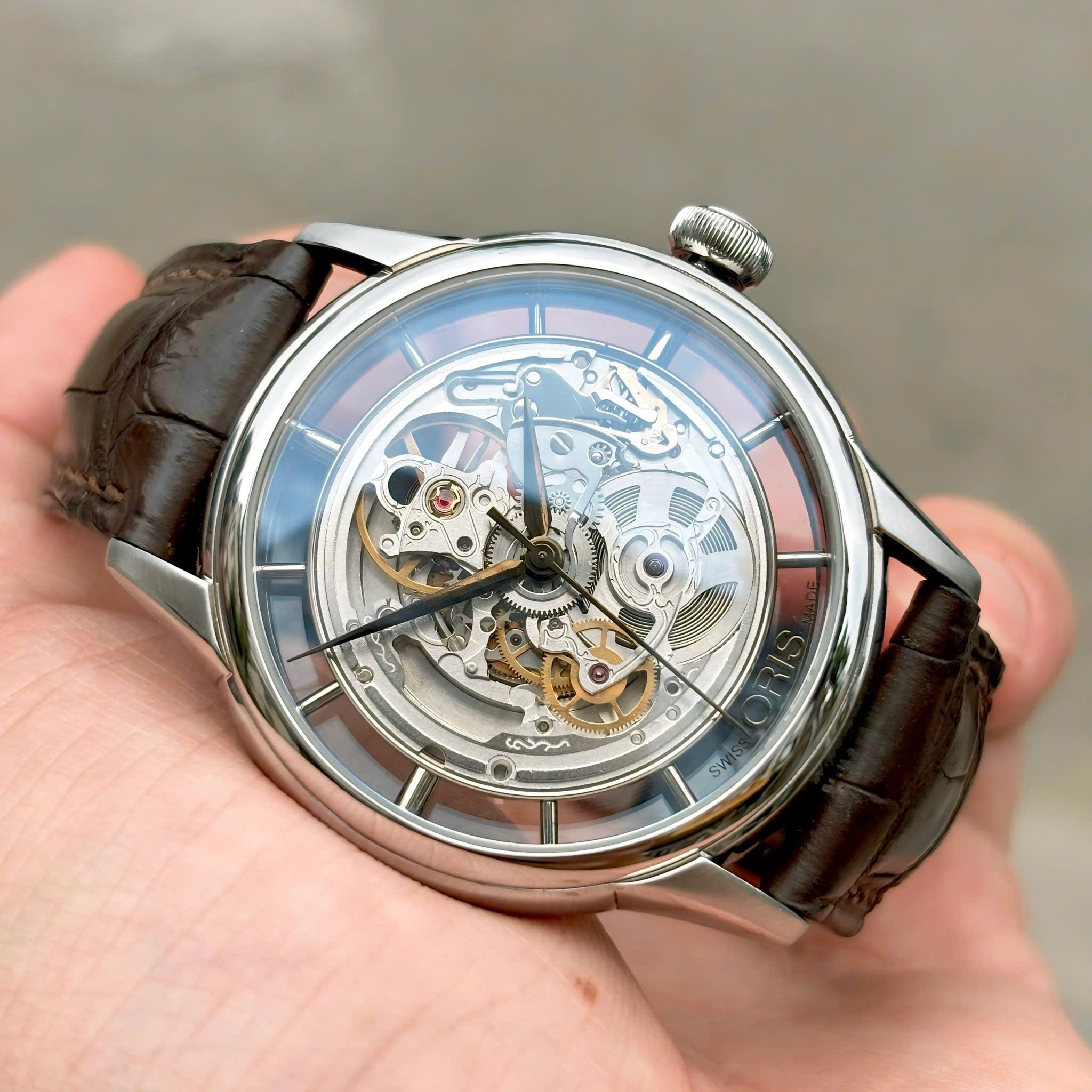 Ảnh 5 của (DEAL LƯỚT) ( ĐỒNG HỒ NAM ) Oris Artelier Skeleton 01 734 7684 4051-07 8 21 77 used