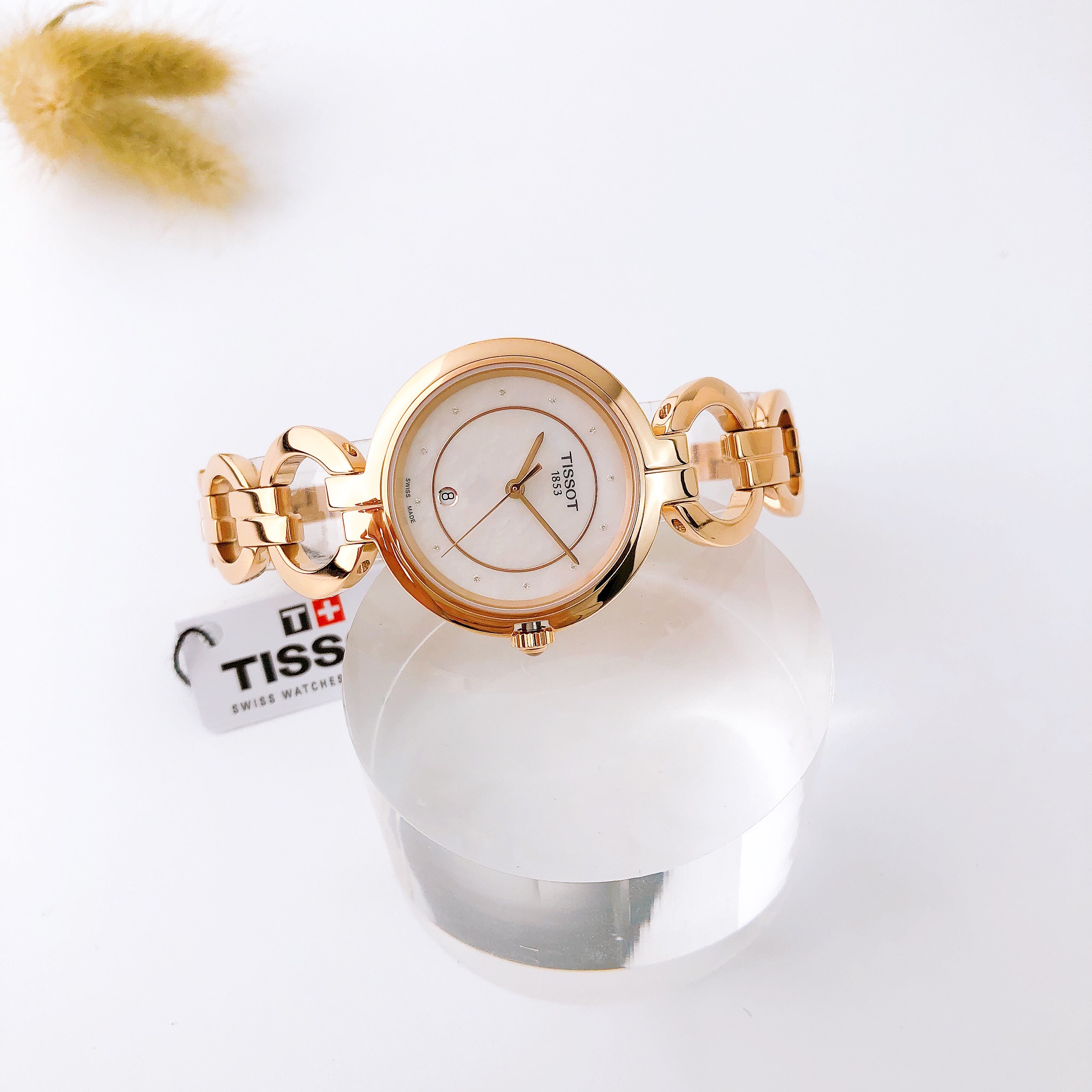 Ảnh 4 của ĐỒNG HỒ NỮ TISSOT Flamingo T094.210.33.116.01 Diamond Watch 26mm