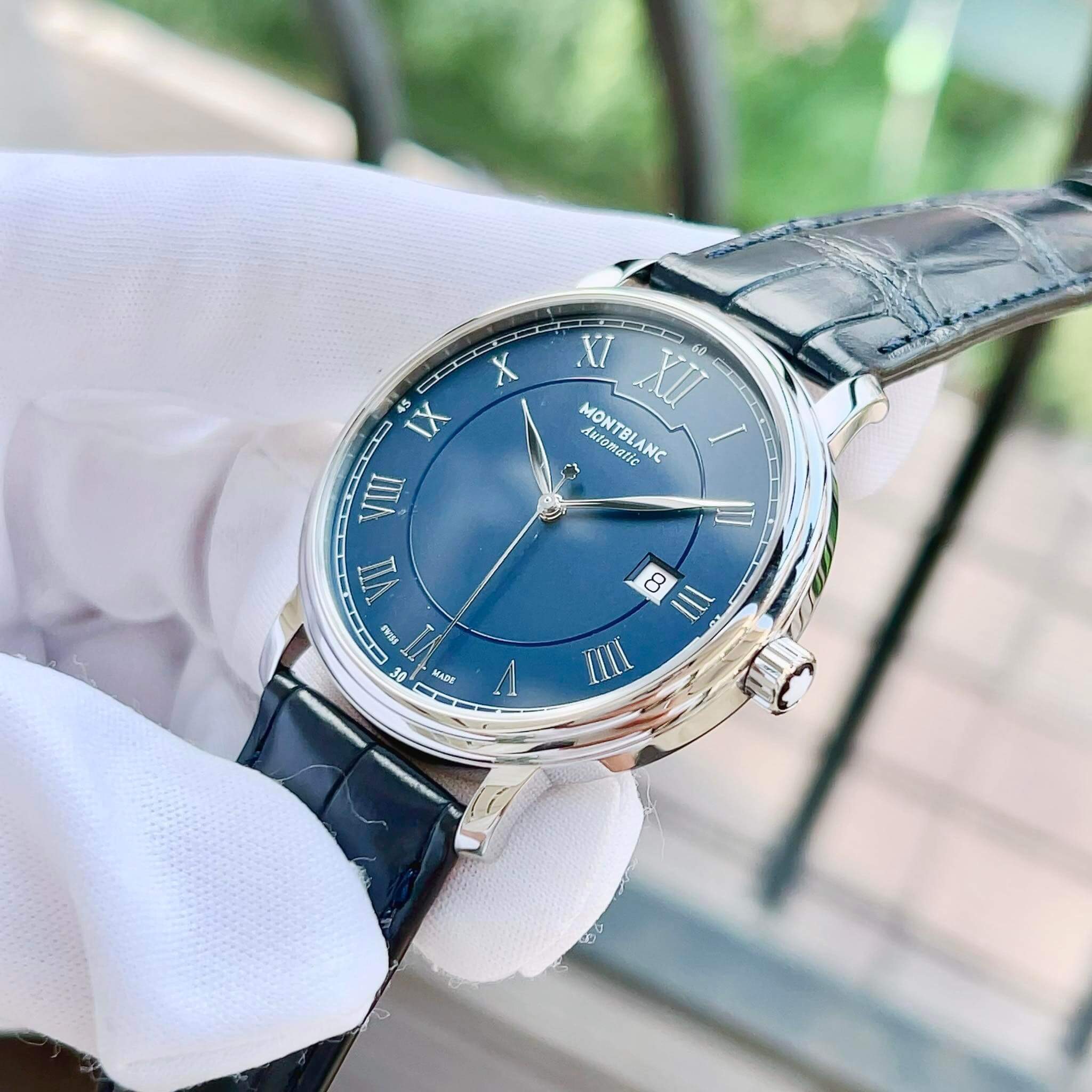 Ảnh 4 của Montblanc Tradition Automatic Blue Dial Men Watch 117829