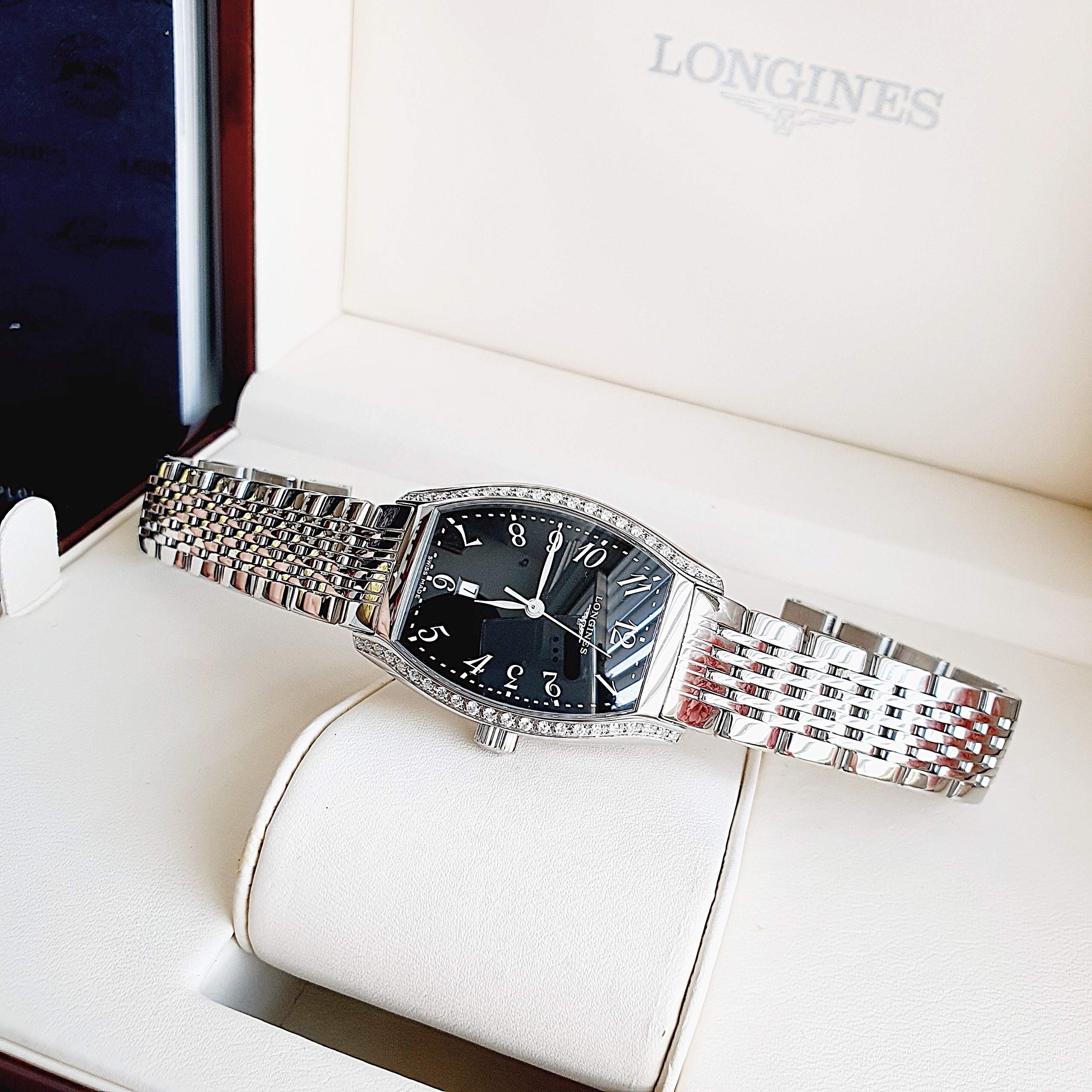 Ảnh 3 của (ĐỒNG HỒ NỮ) (New) Longines Evidenza Quartz Women's Watch L2.155.0.53.6 (L21550536) 26x30x8.1mm