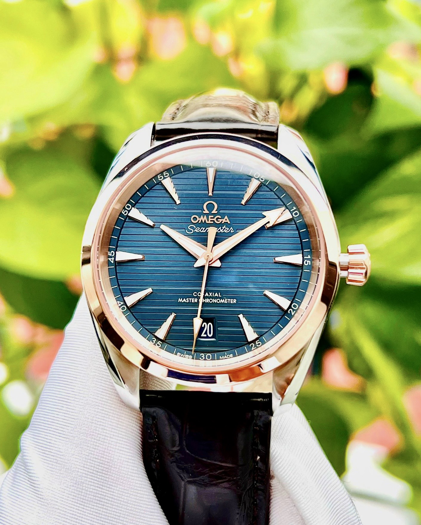 (DEAL LƯỚT) (Đồng hồ nam) OMEGA AQUA TERRA 150M CO‑AXIAL MASTER CHRONOMETER 220.23.38.20.03.001 (used) 38 MM