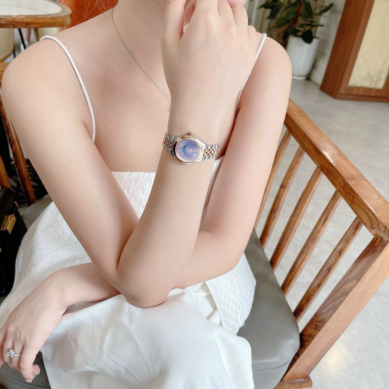 Ảnh 3 của (ĐỒNG HỒ NỮ) Salvatore Ferragamo SFMN00322 Duo Moonphase Quartz Blue Dial Ladies Watch