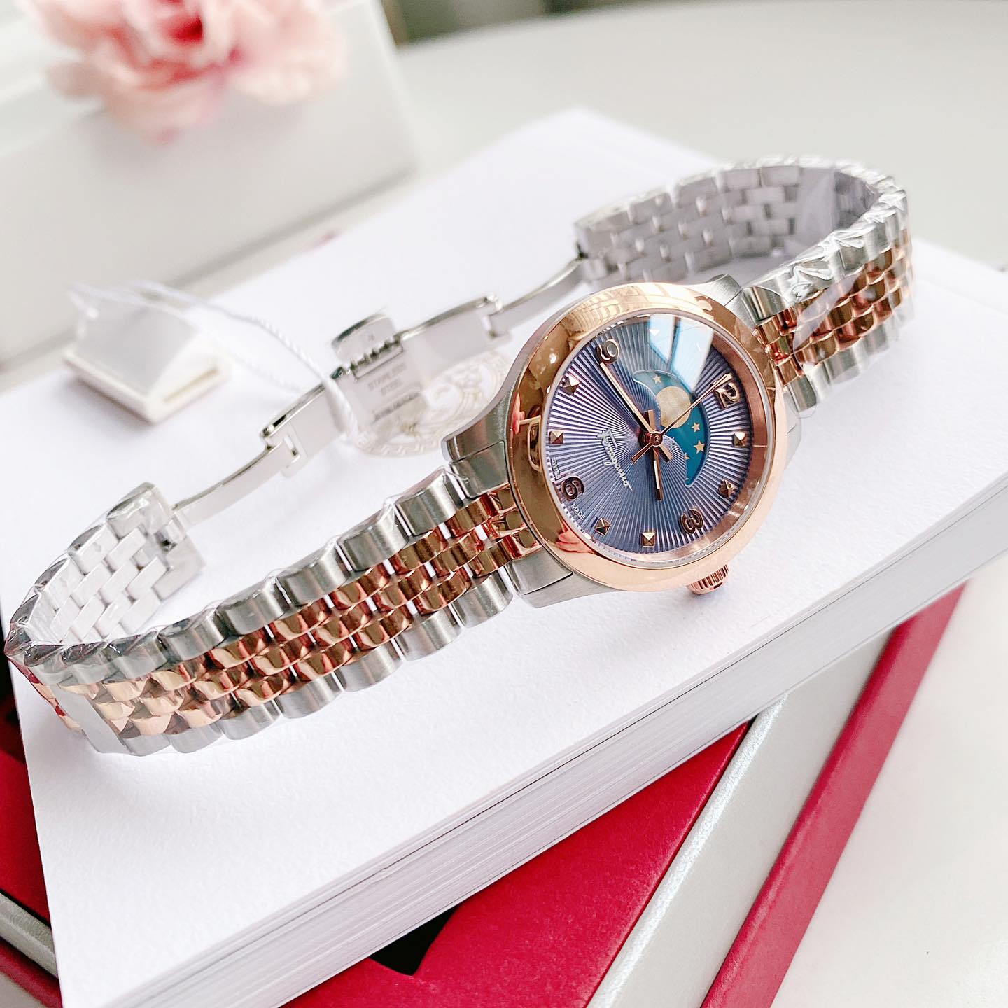 Ảnh 6 của (ĐỒNG HỒ NỮ) Salvatore Ferragamo SFMN00322 Duo Moonphase Quartz Blue Dial Ladies Watch