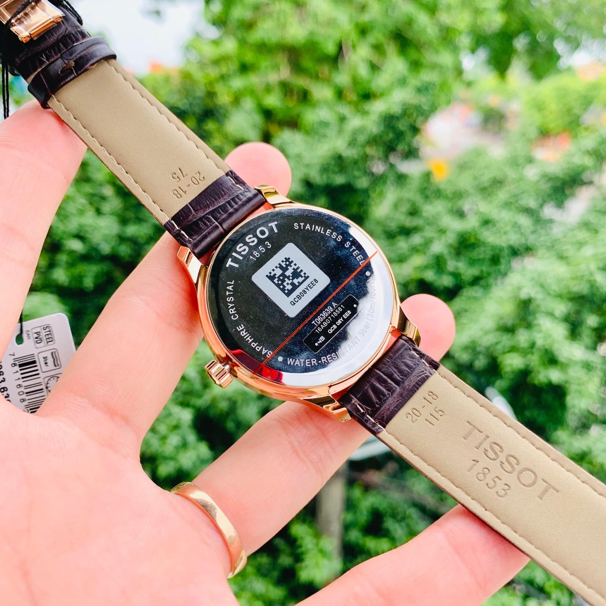 Ảnh 5 của (ĐỒNG HỒ NAM) (New) Tissot GMT RoseGold T063.639.36.037.00 ( T0636393603700 ) 42mm