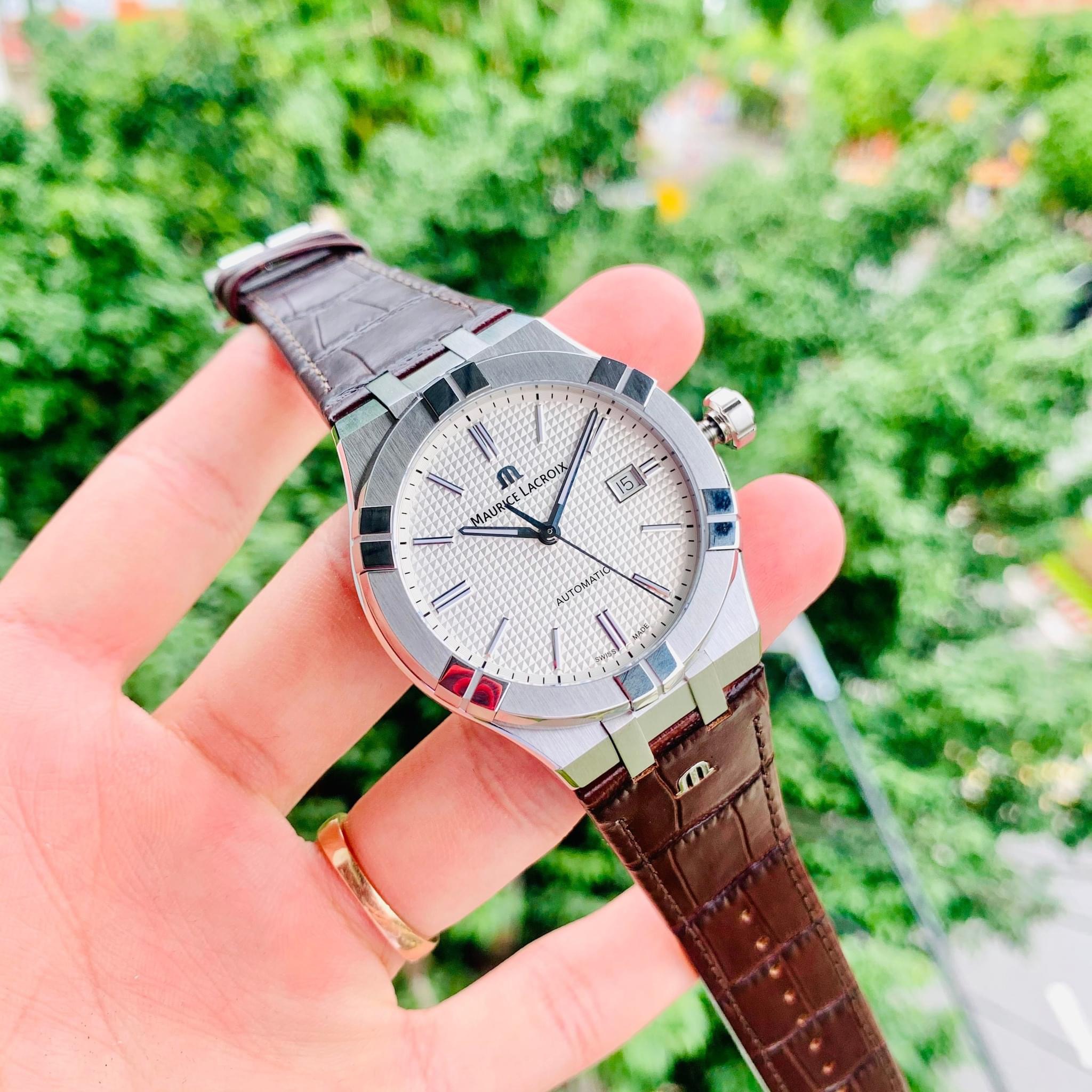 Ảnh 4 của (ĐỒNG HỒ NAM) (New) Maurice Lacroix Aikon White 42mm Ai6008-SS001-130-1 ( Ai6008SS0011301 )