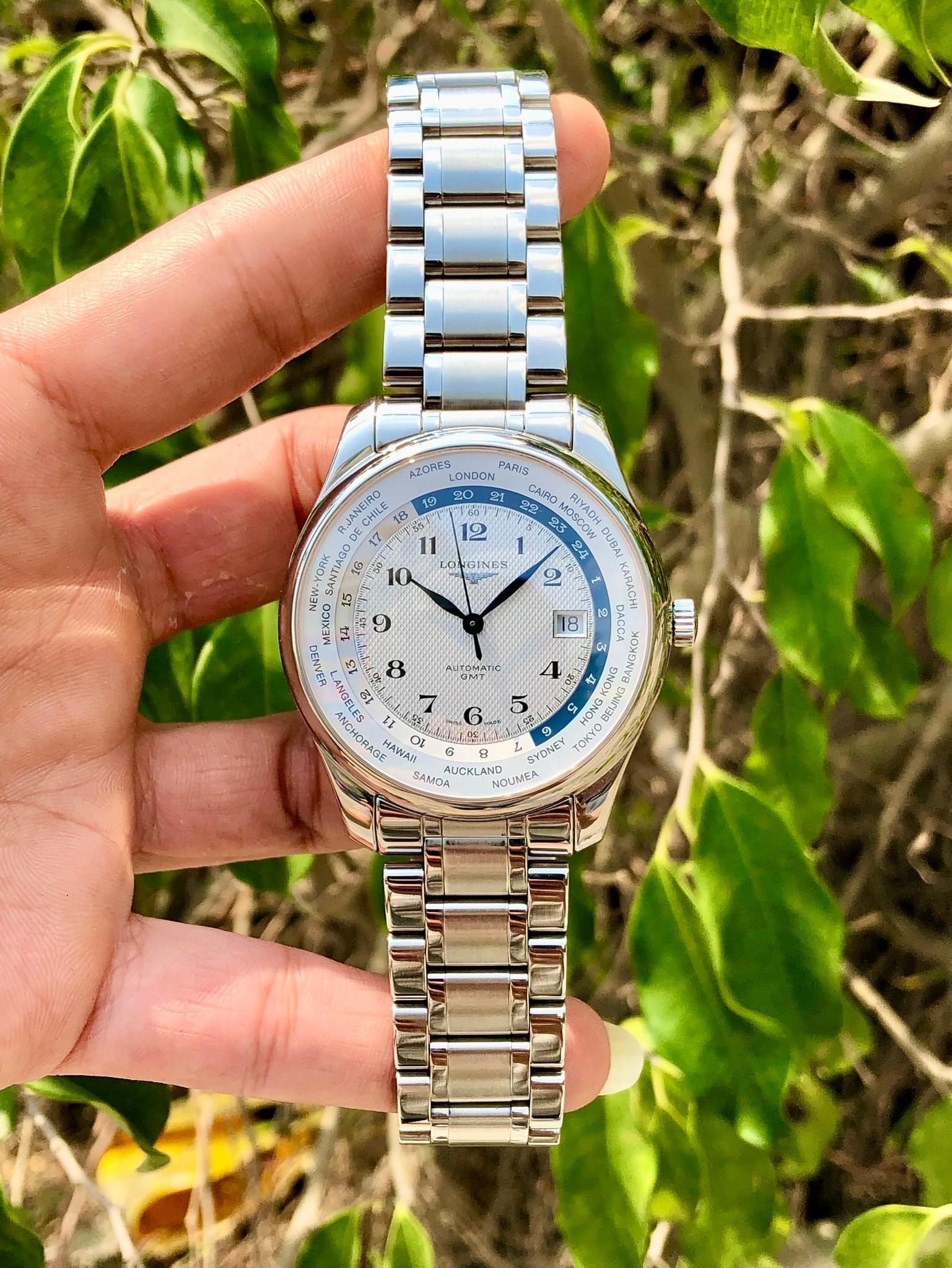 (DEAL LƯỚT) (ĐỒNG HỒ NAM)  Longines Master Worldtime L2.631.4.70.6 ( L2.631.4.70.6 used) ( L26314706 ) 38.5mm
