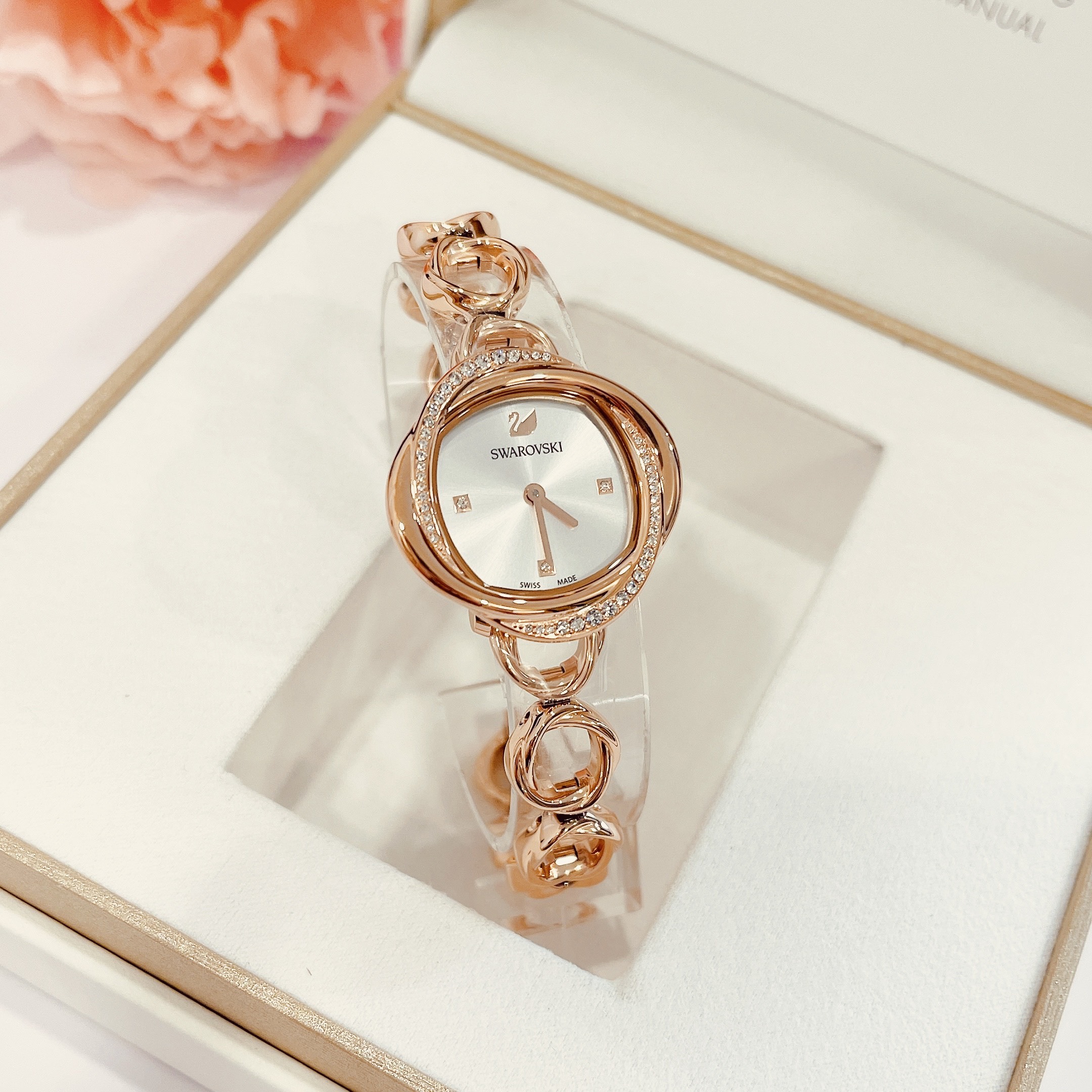 (ĐỒNG HỒ NỮ) Swarovski Crystal Flower 5547626 Watch 30mm