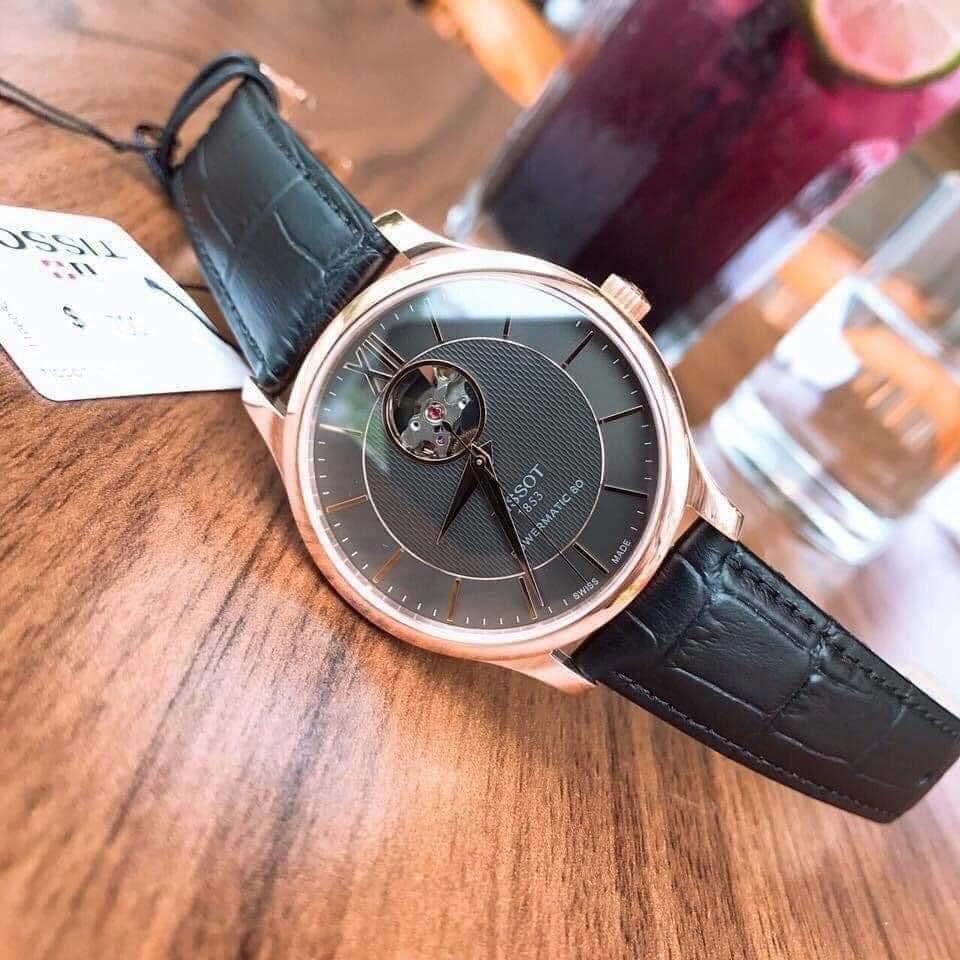 Ảnh 4 của (ĐỒNG HỒ NAM) (New) TISSOT TRADITION POWERMATIC 80 OPEN HEART T063.907.36.068.00 (T0639073606800) 40mm
