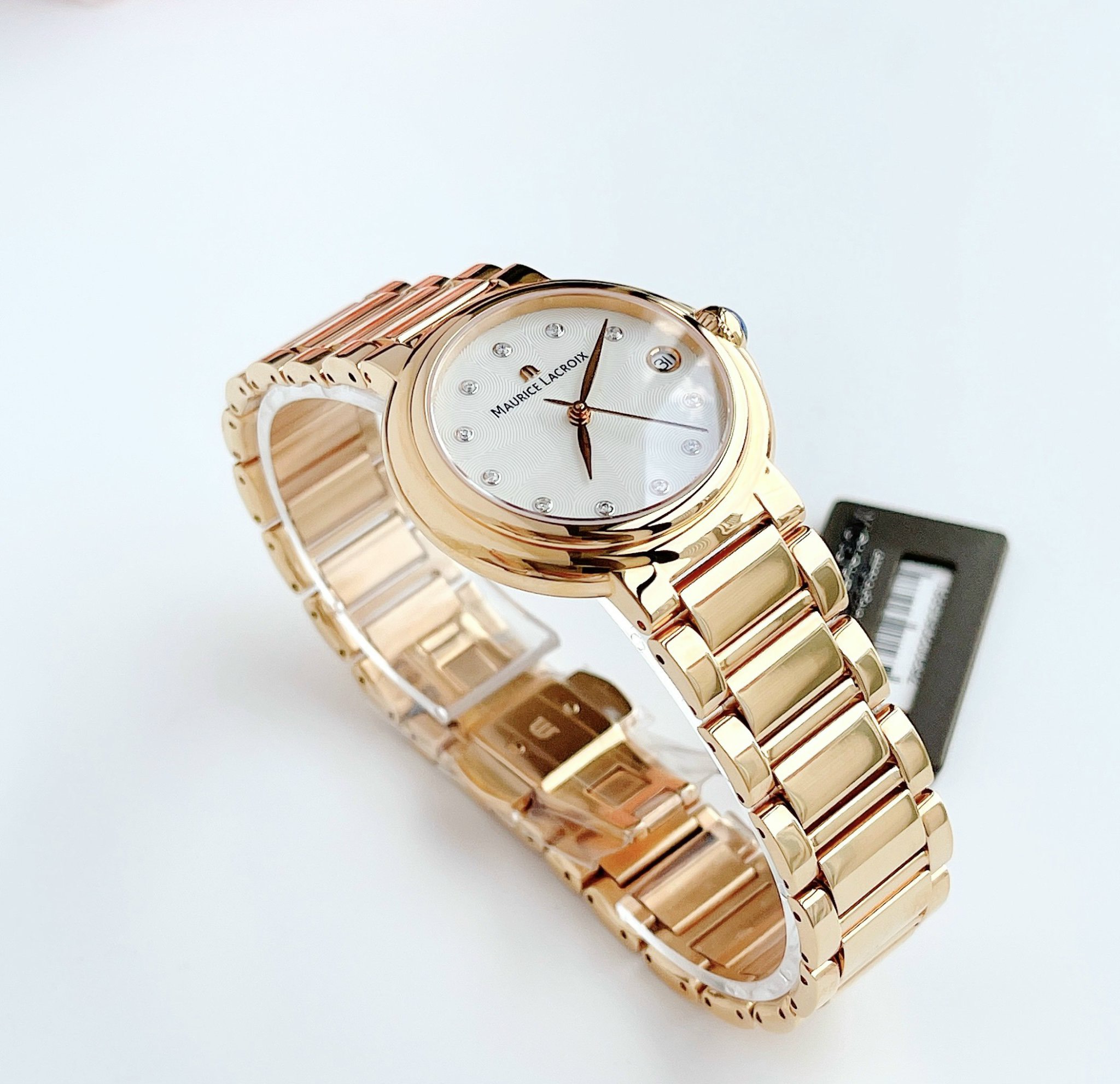 Ảnh 7 của (ĐỒNG HỒ NỮ) (New) Maurice Lacroix Fiaba Date 28mm FA1003-PVP06-170 Gold