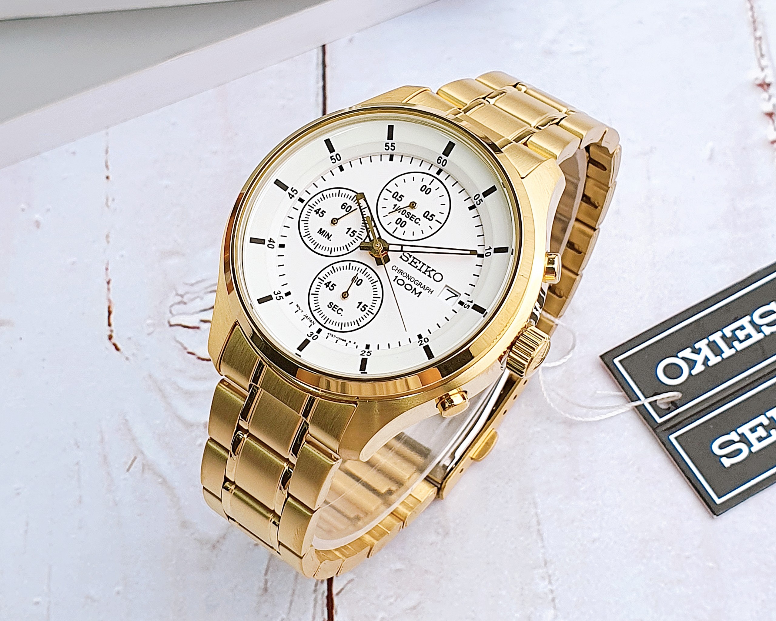 Ảnh 2 của (ĐỒNG HỒ NAM) Seiko Quartz SRL034P1 White Dial 42mm