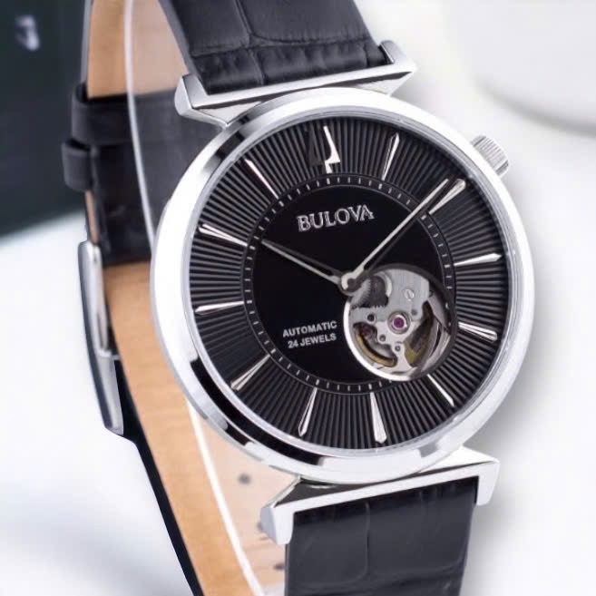 Ảnh 2 của (ĐỒNG HỒ NAM) (NEW) Bulova 96A234 Regatta Automatic Black Watch 40mm