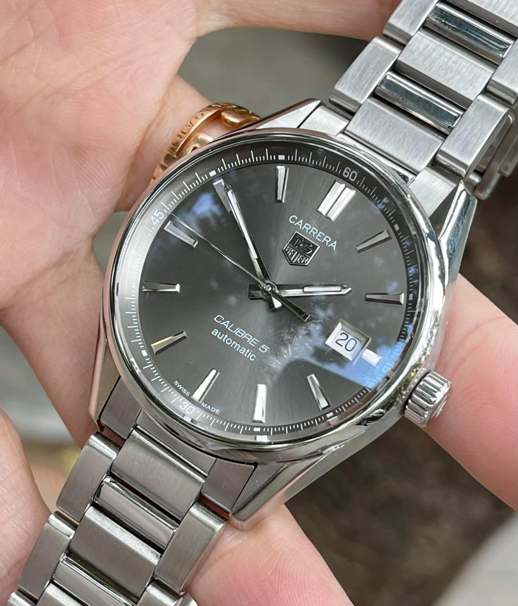 Tag Heuer 39mm -Hiếm - Màu Grey Trải Tia Cực Đã